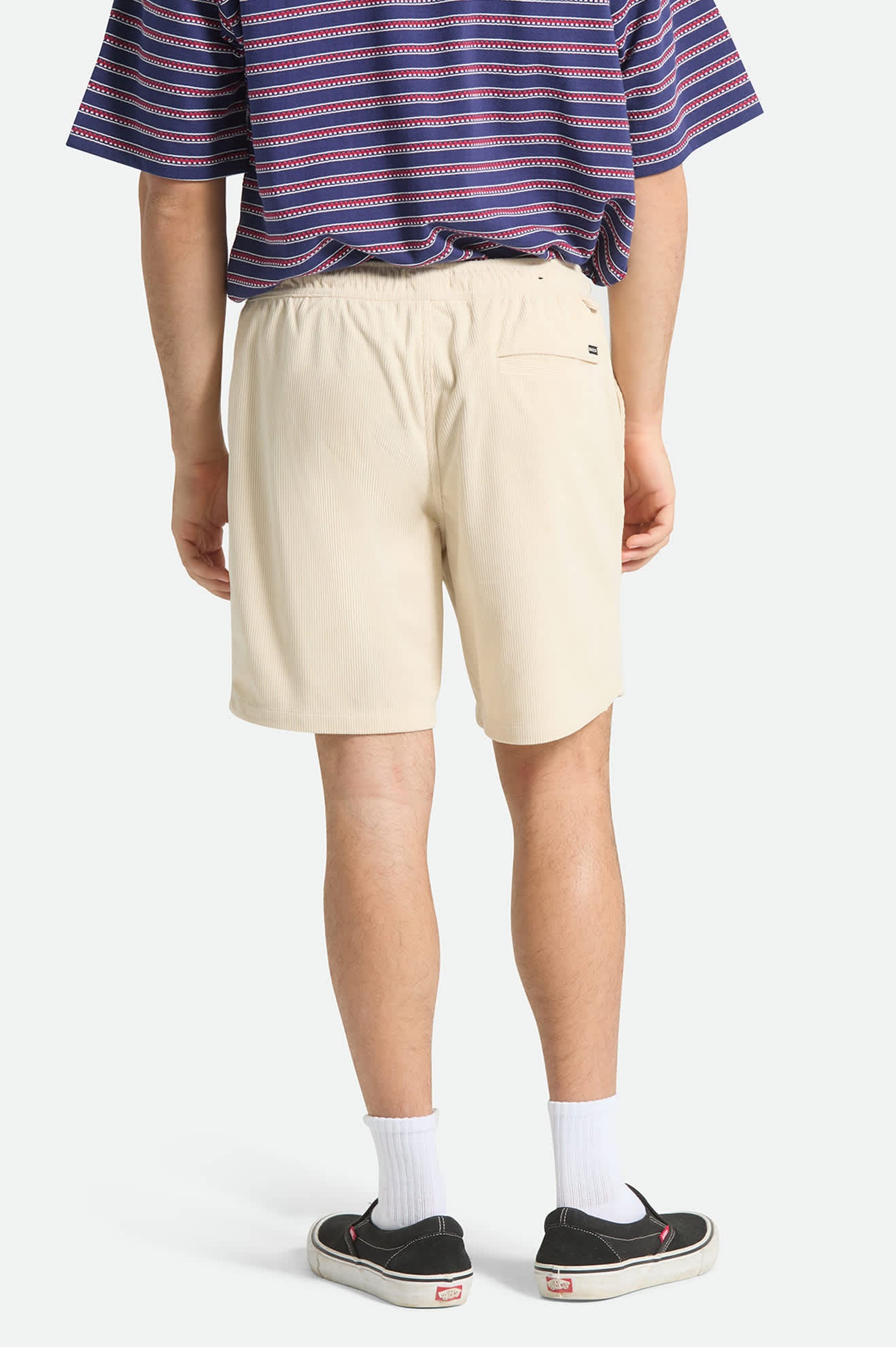 Men's Everyday Corduroy Short in the color Whitecap - Men's Back View