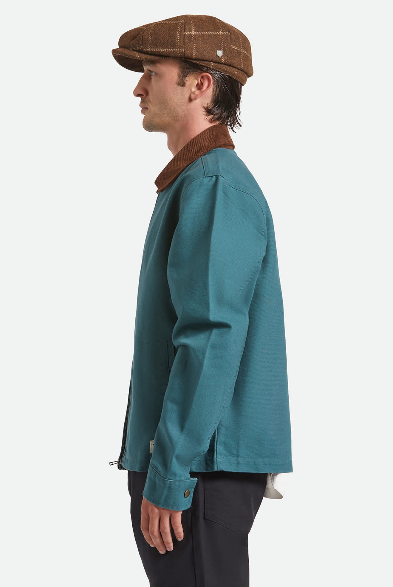 Unisex Brood Baggy Snap Cap in the color Copper/Tan - Men's Side View