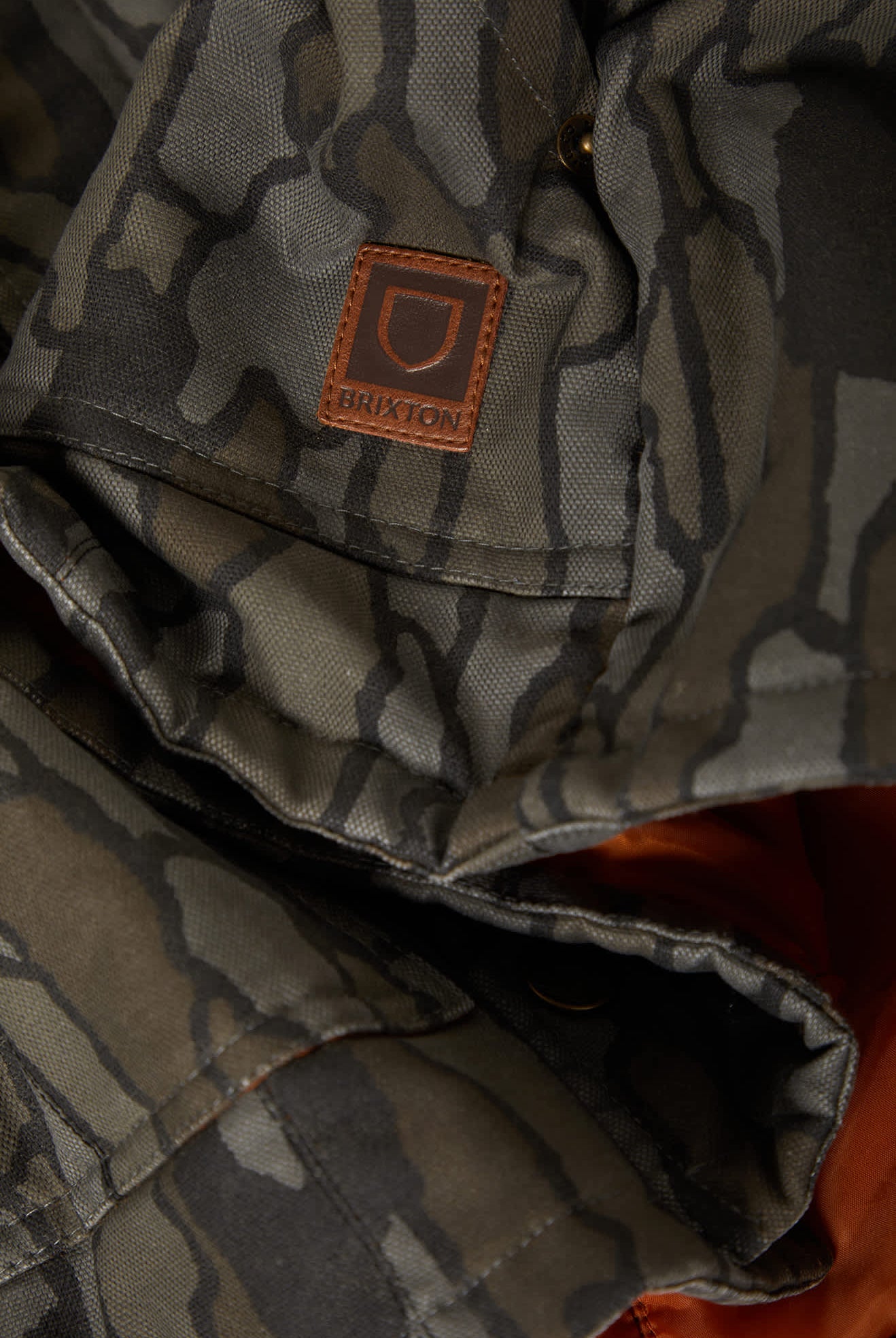 Men's Builders Ranch Jacket in the color Bark Camo - Additional Laydown image