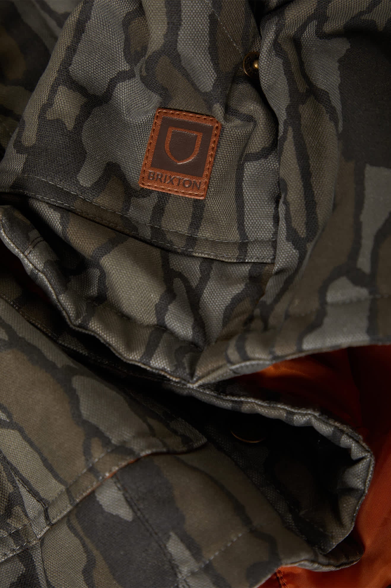 Men's Builders Ranch Jacket in the color Bark Camo - Additional Laydown image