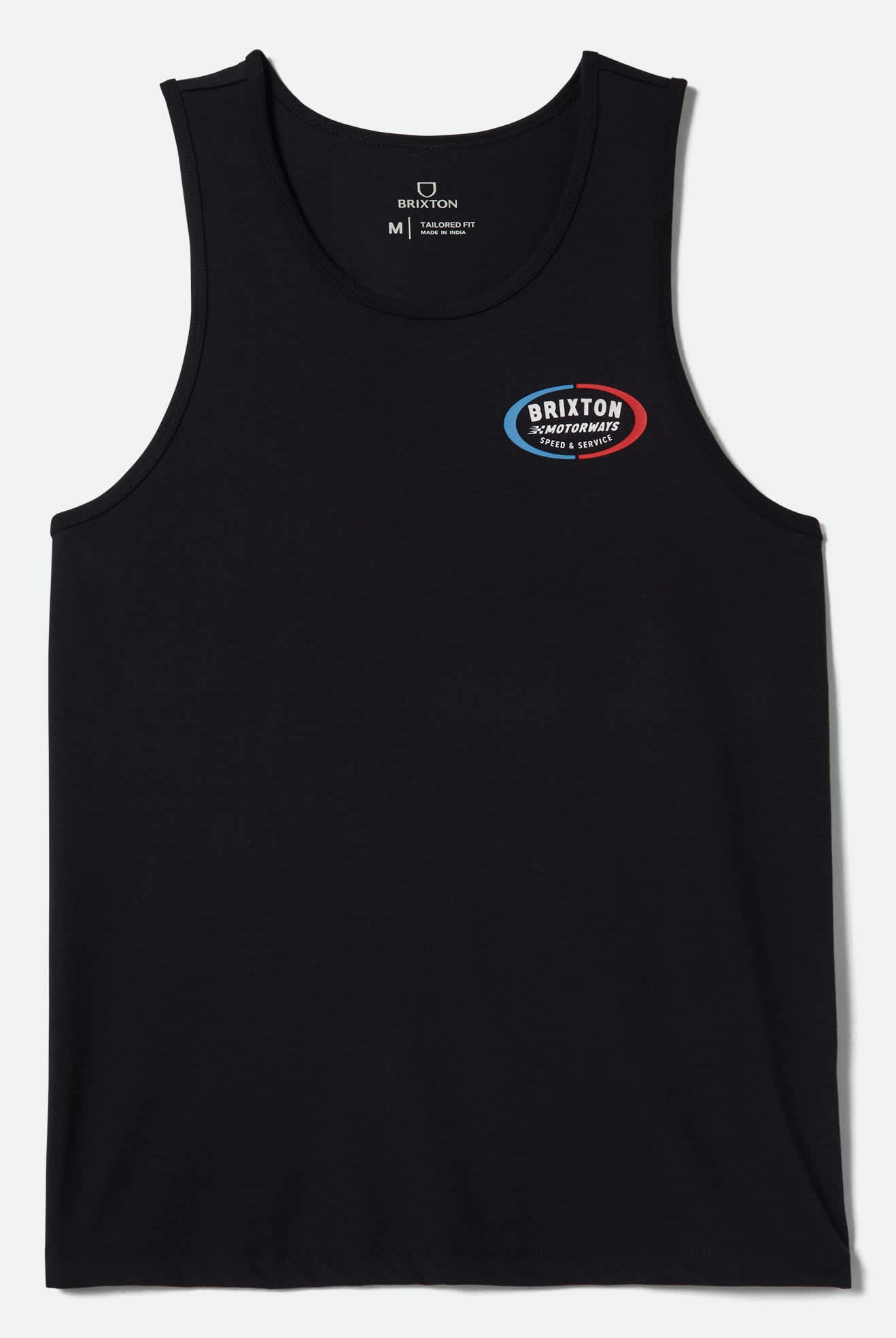Men's Rhett Tank Top in the color Black - Front Product View