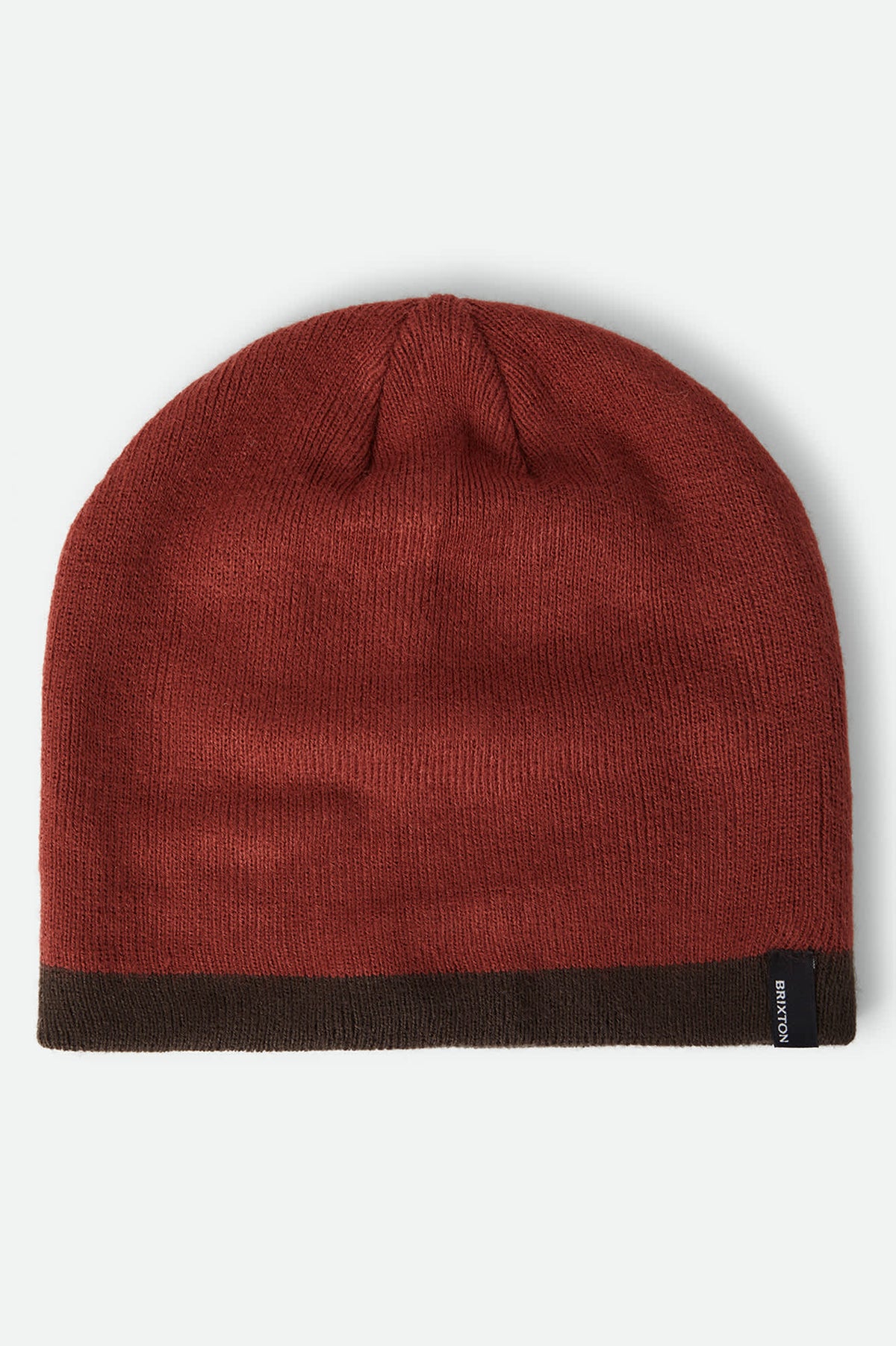 Unisex Skully Beanie in the color Red Earth/Walnut Brown - Front Product View