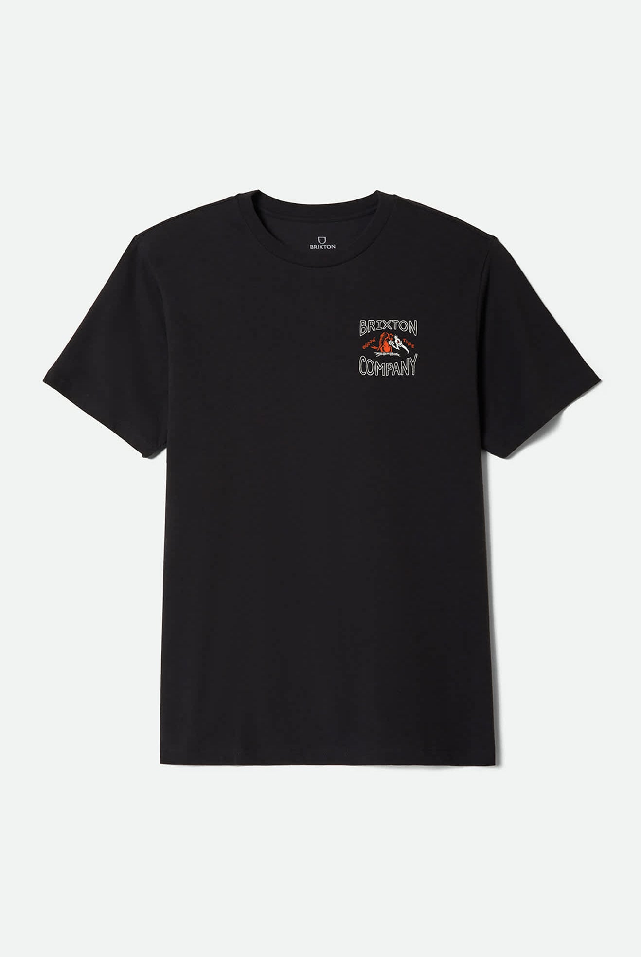 Men's Outta Short Sleeve Standard T-Shirt in the color Black - Front Product View
