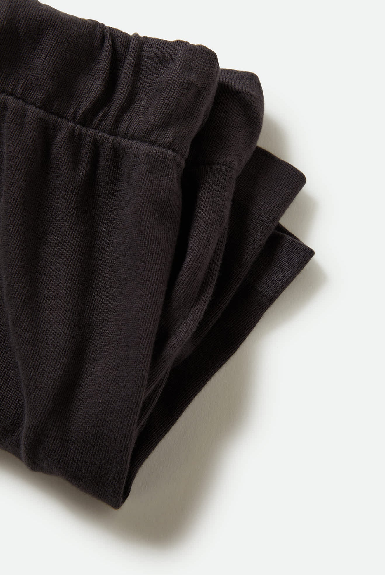 Women's Carefree Organic Garment Dyed Lounge Short in the color Black - Additional Style View