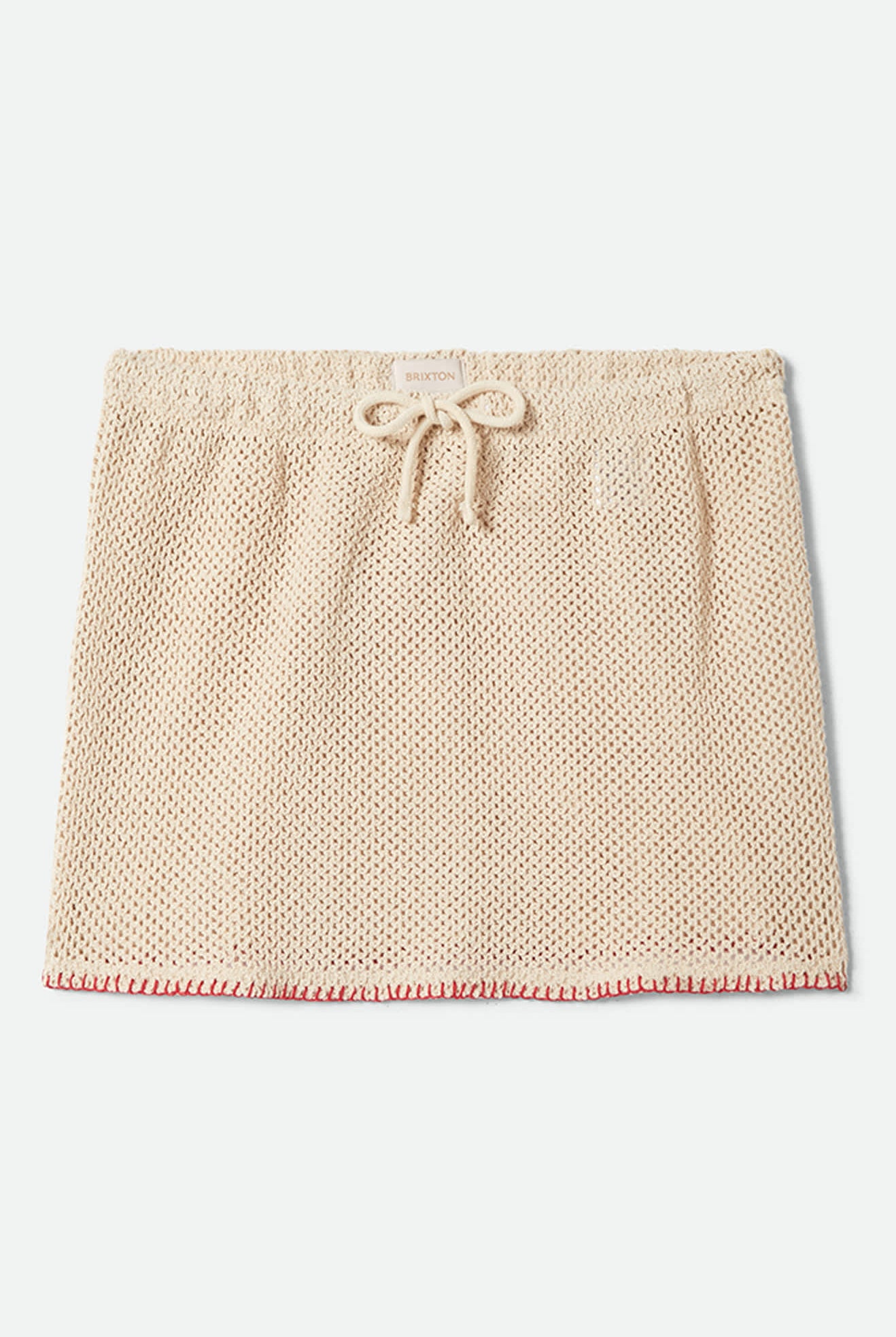 Women's Mini Crochet Skirt in the color Timeless Taupe - Front Product View