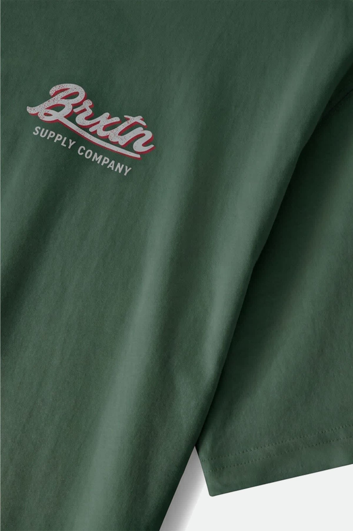 Men's Jensen Boxy T-Shirt in the color Forest Green - Additional Laydown image