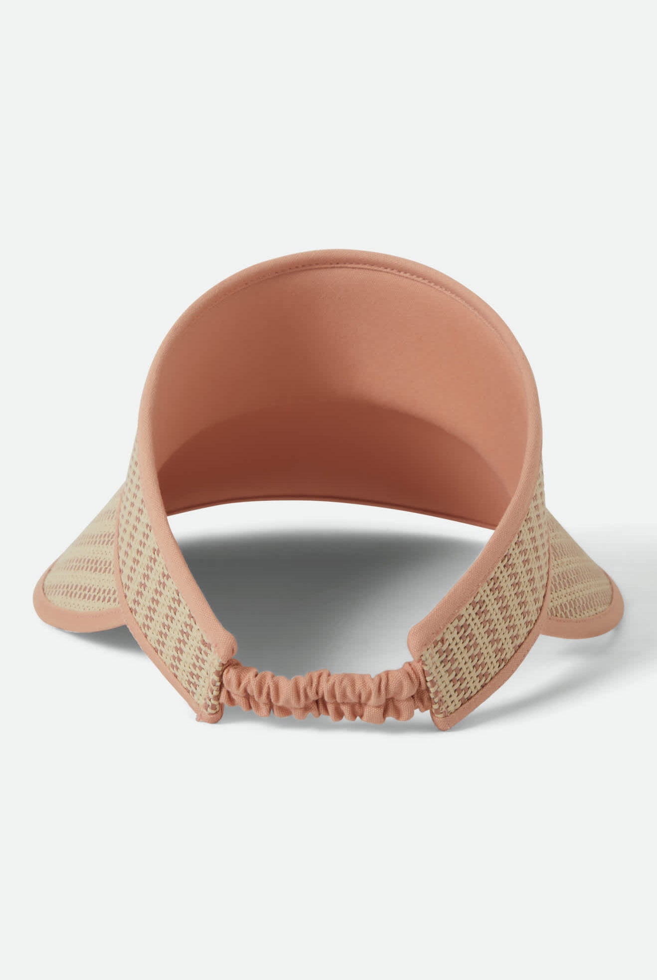Women's Newport Straw Visor in the color Italian Clay/Natural - Additional Laydown image