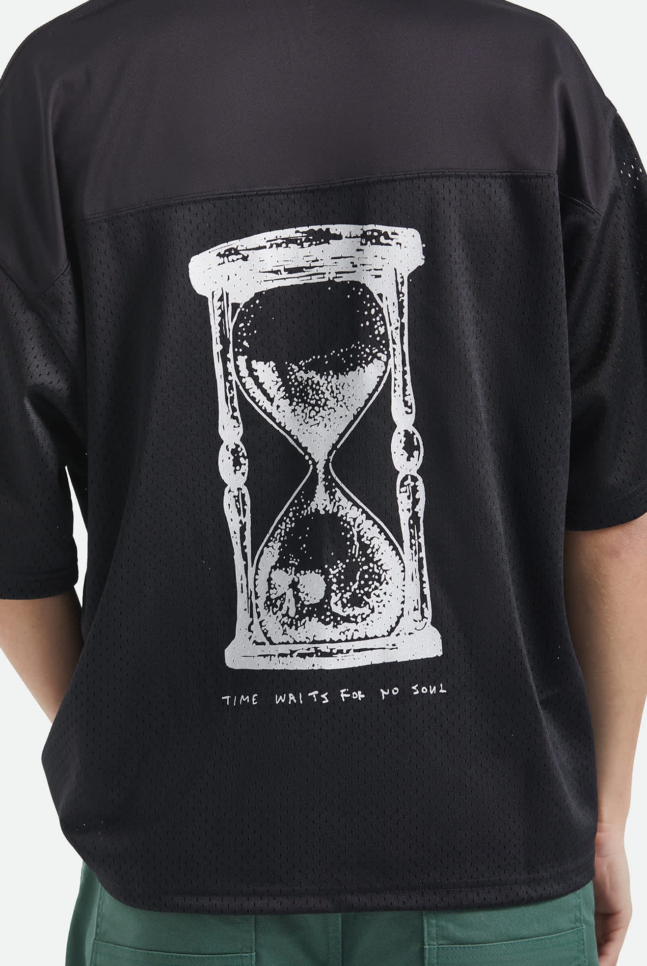 Men's Baggy Mesh Practice Jersey in the color Black/White Chippa - Additional Fit image