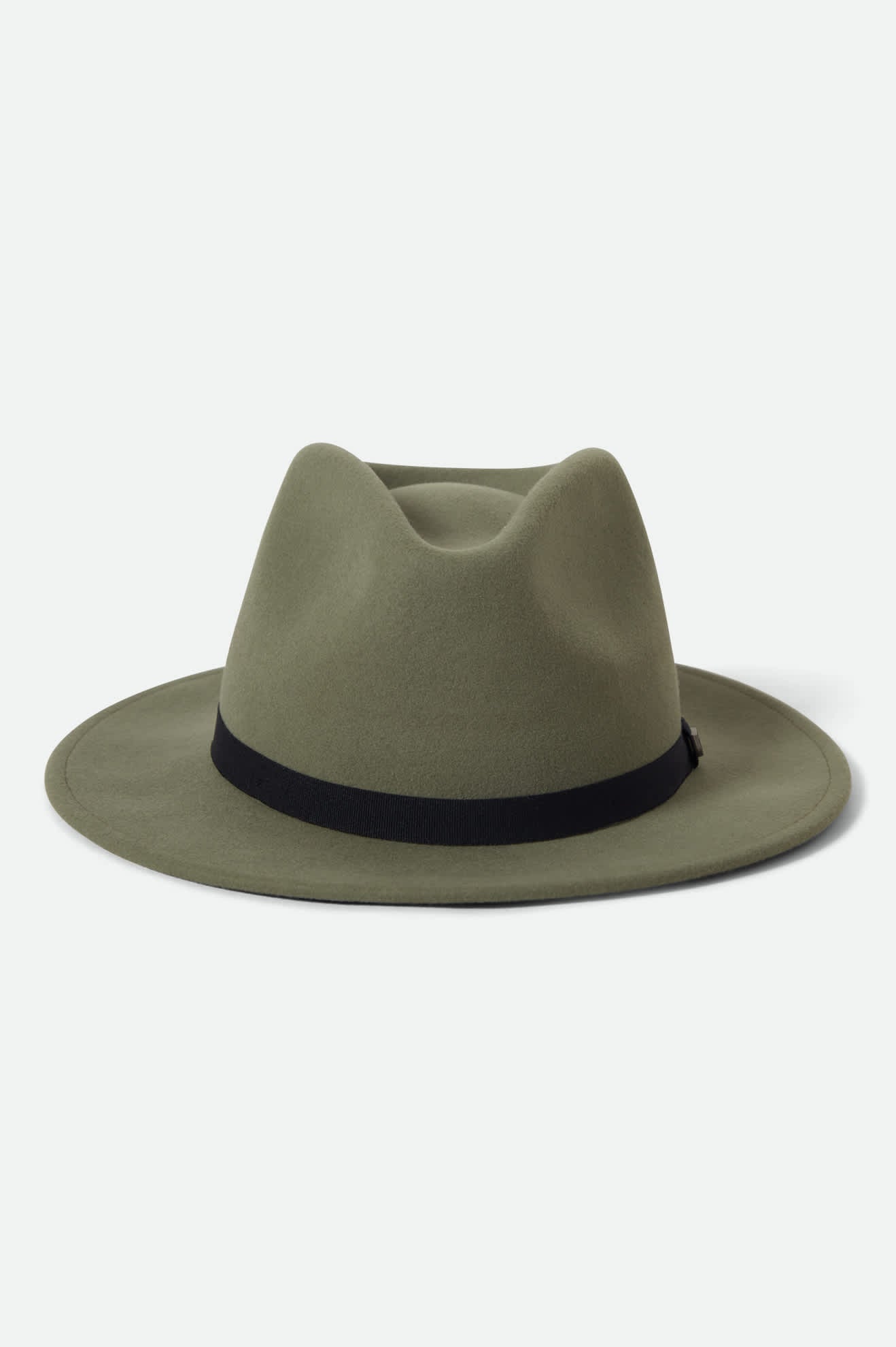 Unisex Messer Packable Fedora in the color Olive Surplus/Black - Additional Laydown image