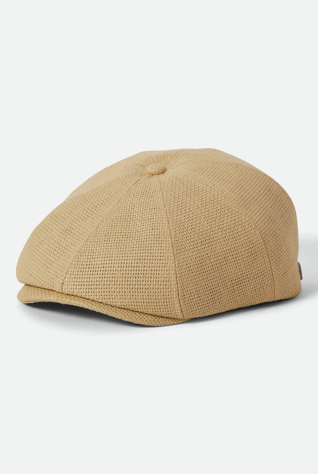 Unisex Brood Newsboy Cap in the color Dark Tan Straw - Front Product View