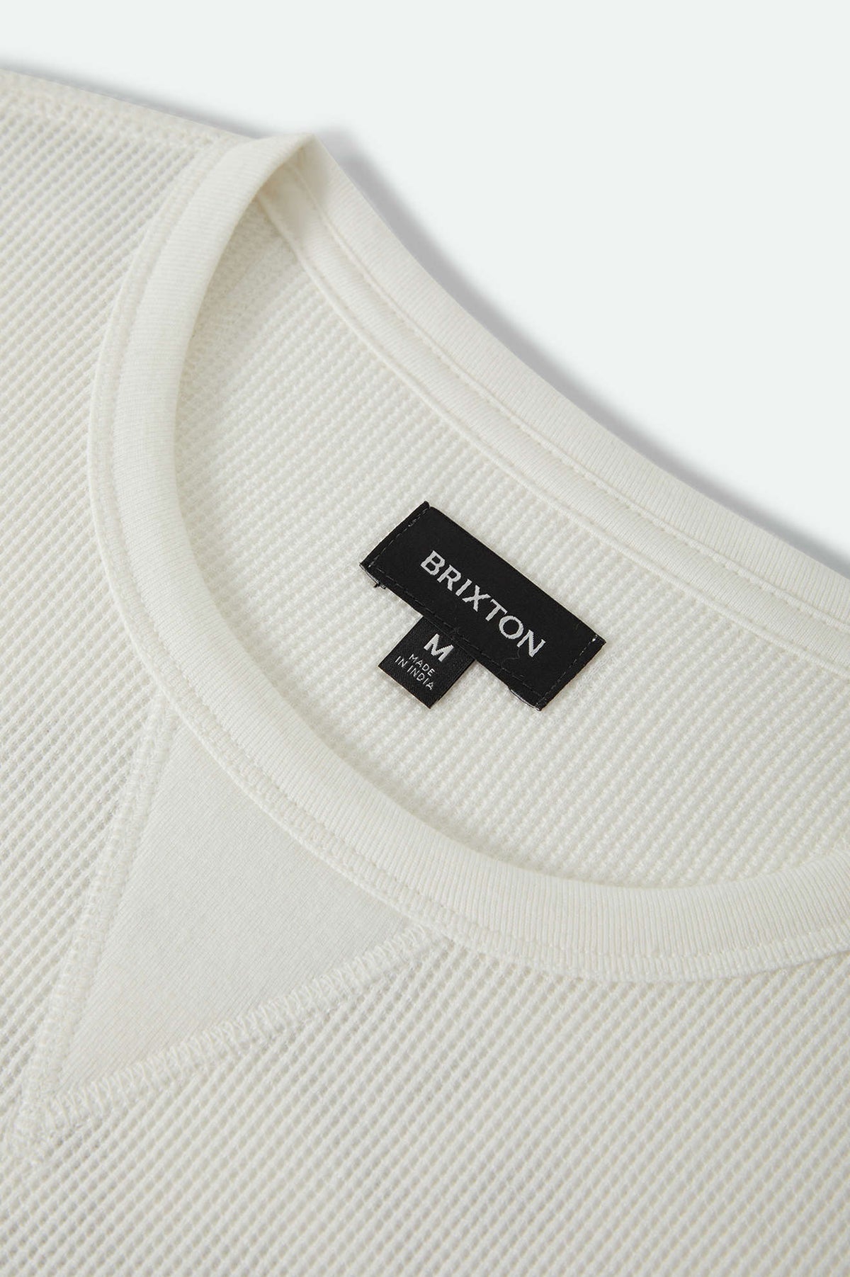Men's Trails Waffle Knit Top in the color Off White - Additional Laydown image