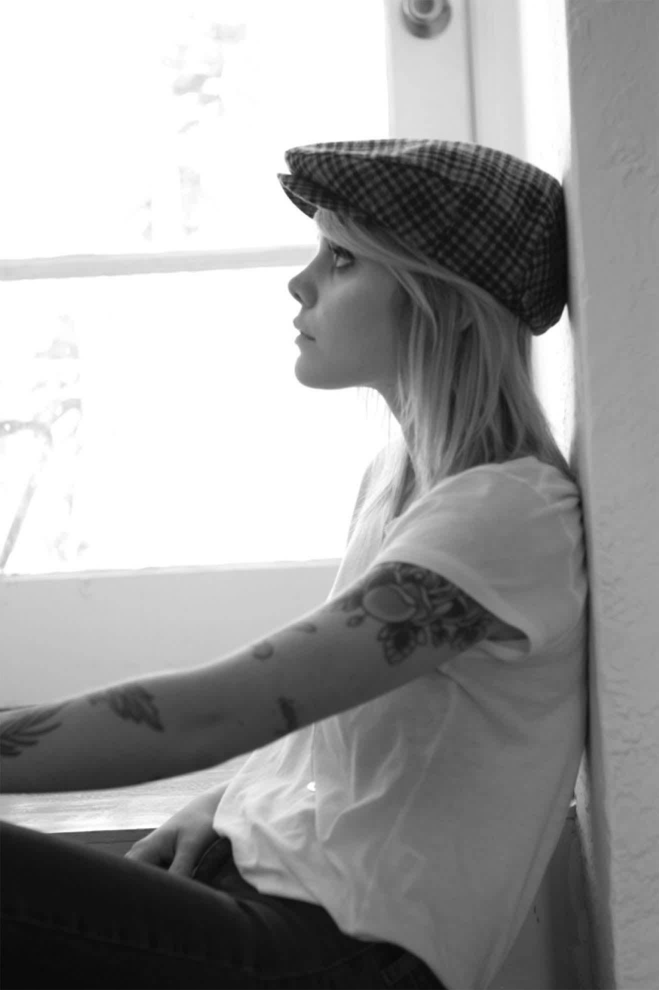 Unisex Hooligan Flat Cap in the color Grey/Black - Additional Fit image