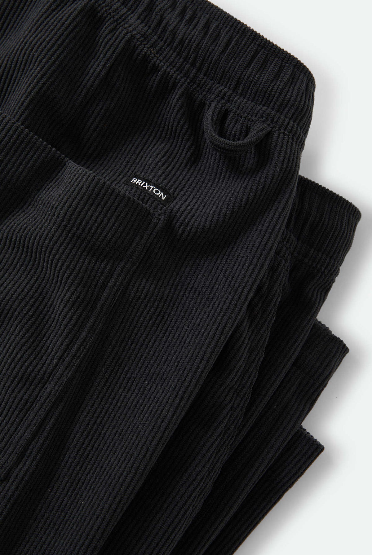 Men's Everyday E-Waist Corduroy Pant in the color Black Corduroy - Additional Laydown image