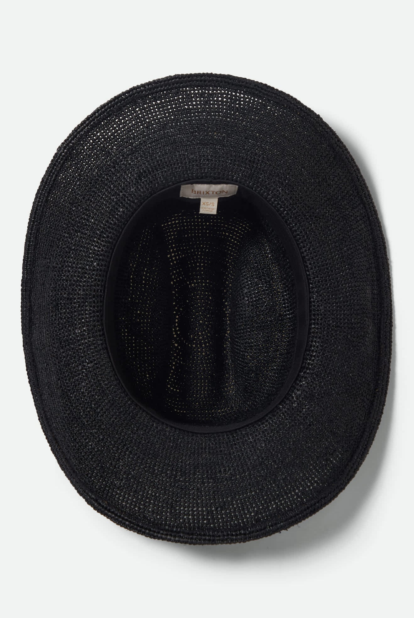 Women's Odessa Straw Packable Cowboy Hat in the color Black - Additional Laydown image