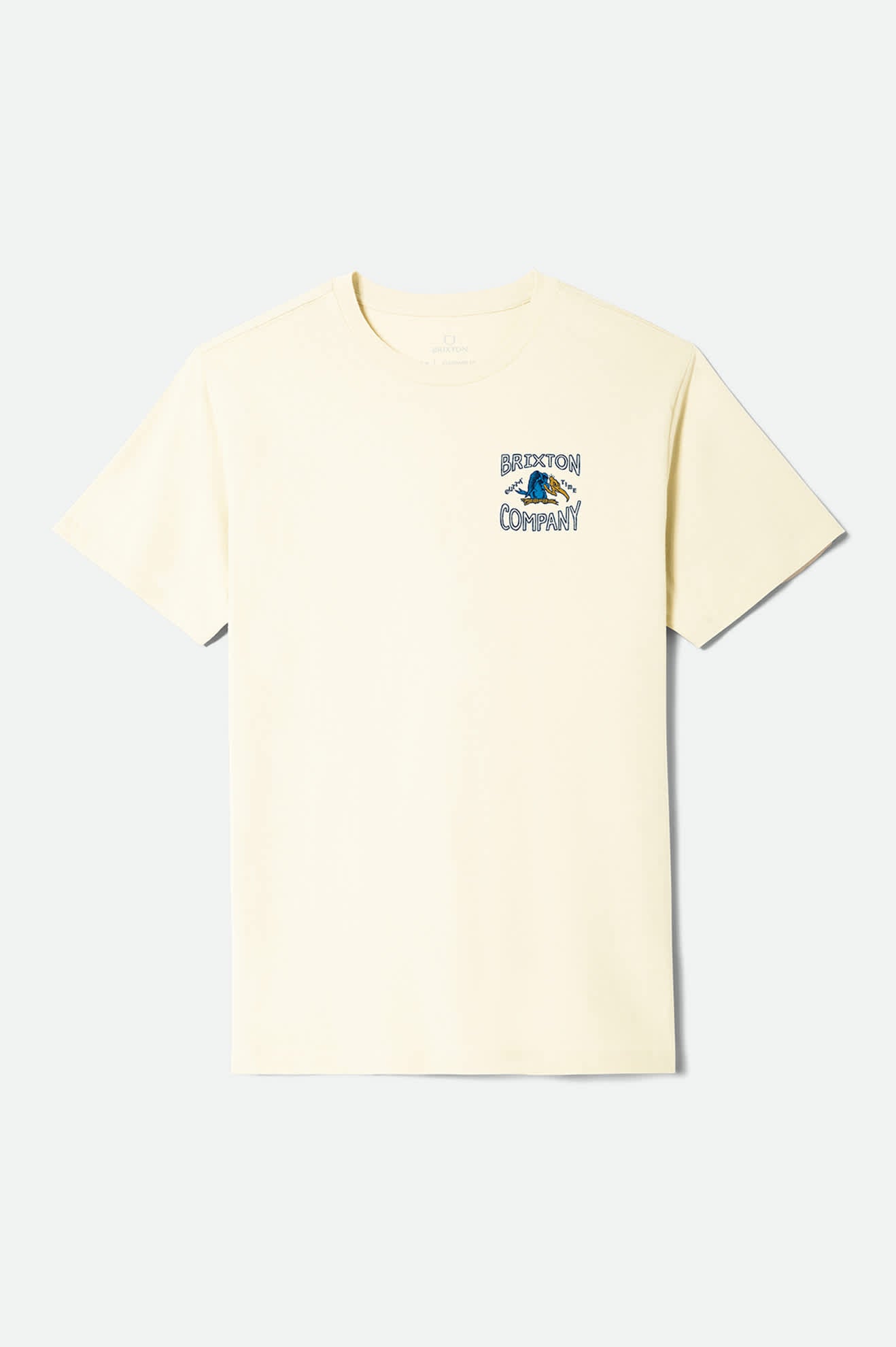 Men's Outta Short Sleeve Standard T-Shirt in the color Cream - Front Product View
