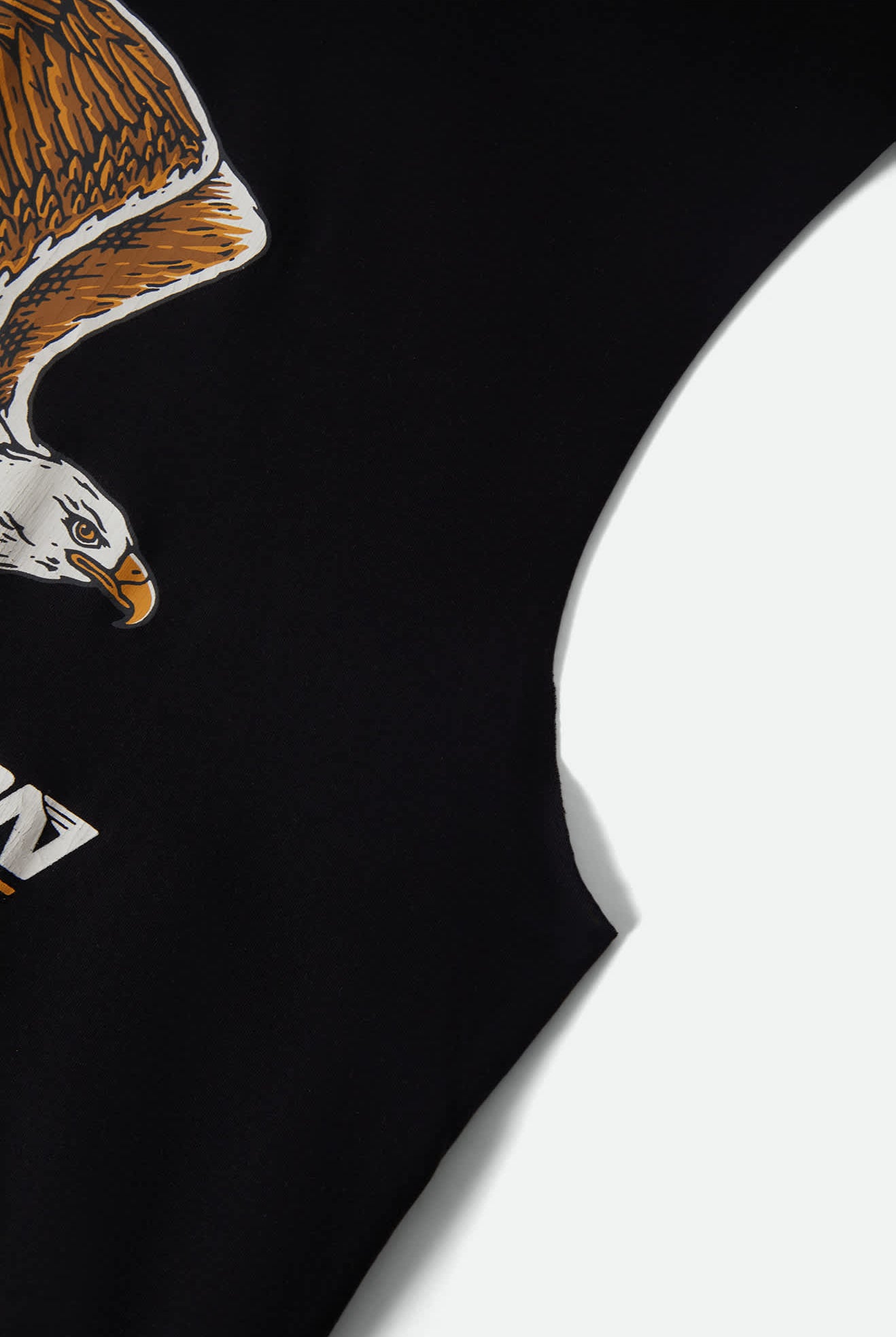 Men's Free Muscle Tank Top in the color Black Worn Wash - Additional Laydown image