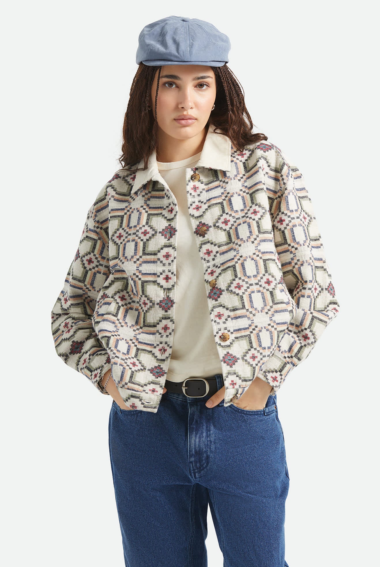 Women's The Alfama Jacket in the color Digi Tile - Women's Front View