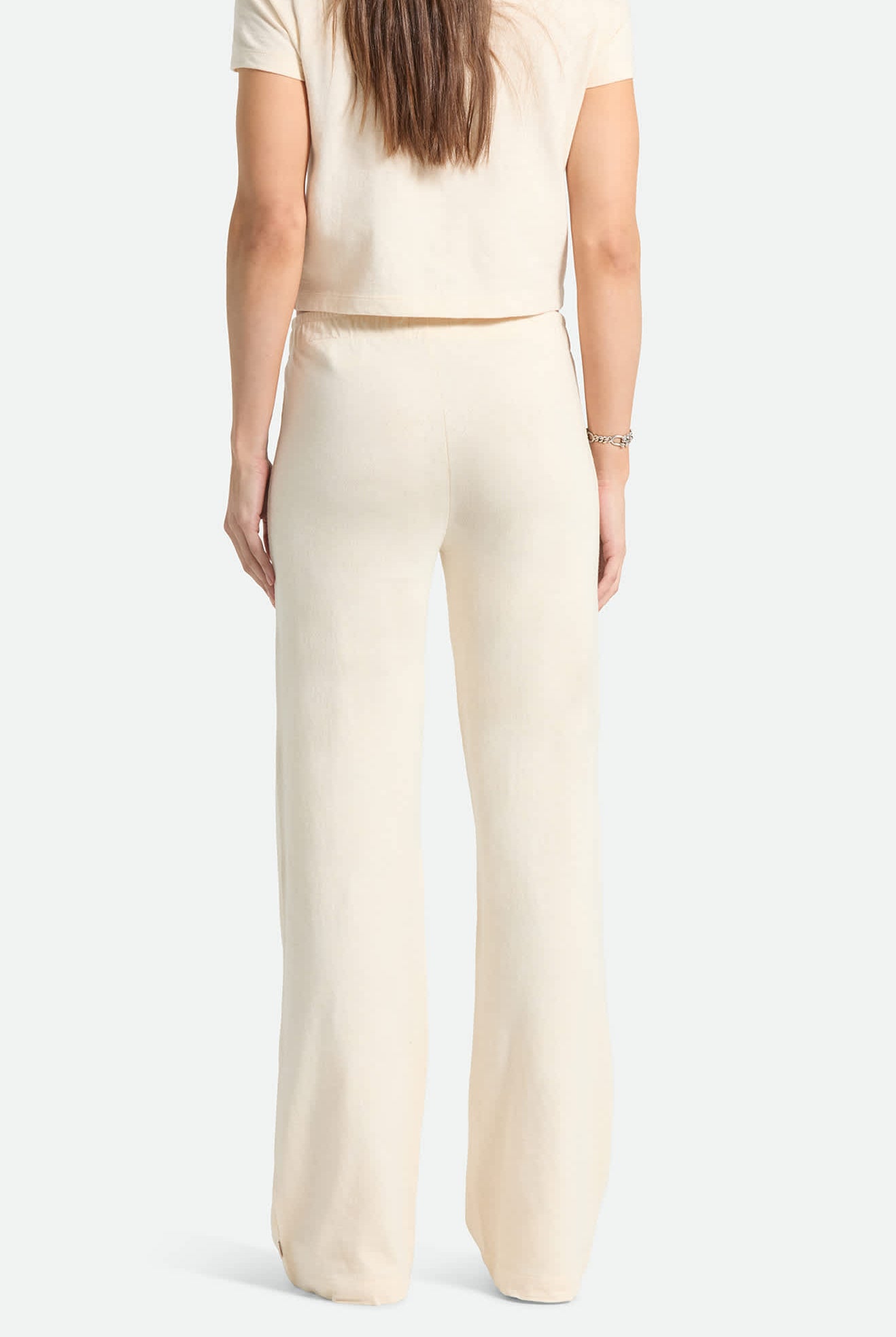 Women's Siesta Knit Pant in the color Whitecap - Women's Back View