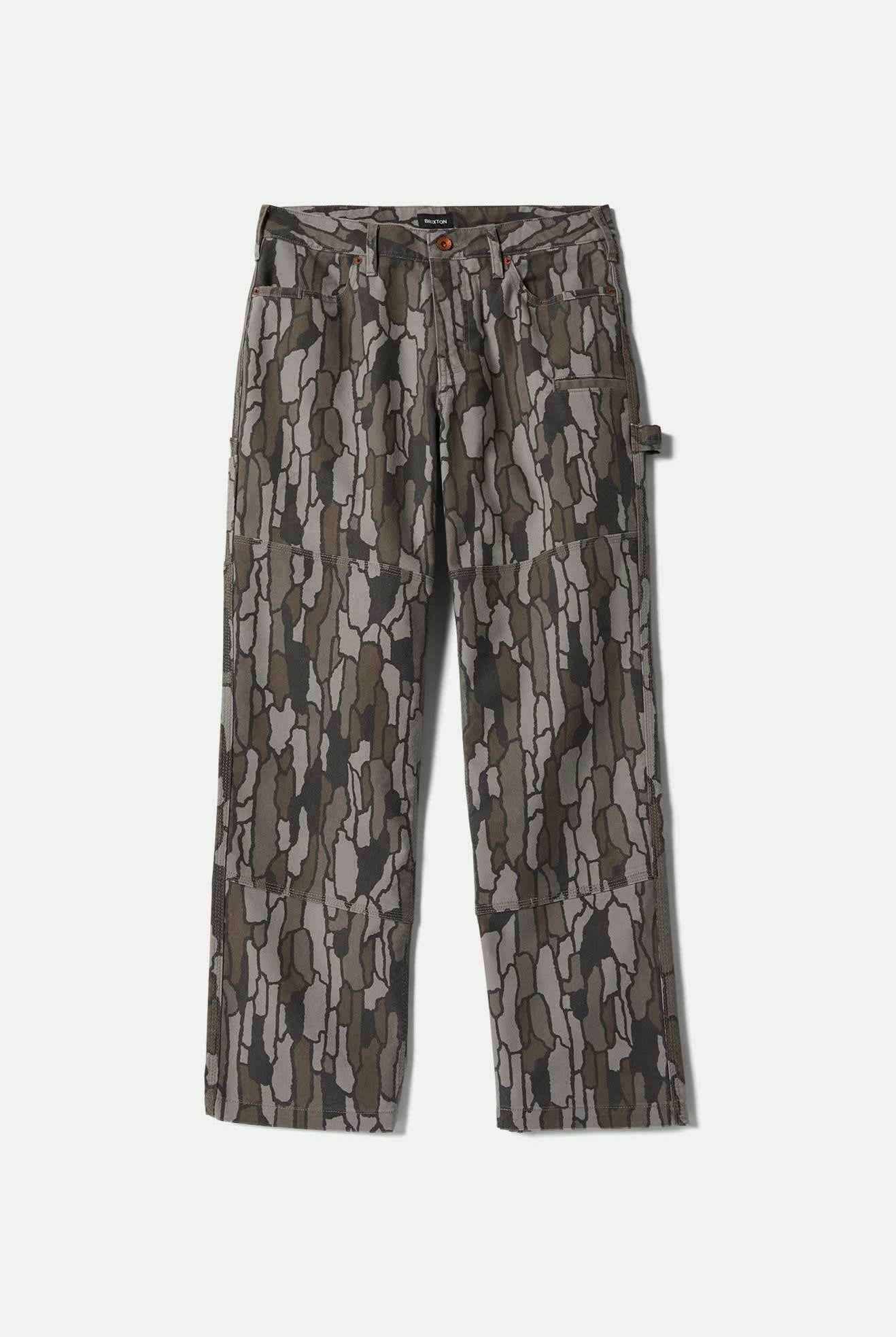 Men's Builders Carpenter Stretch Pant in the color Bark Camo - Front Product View