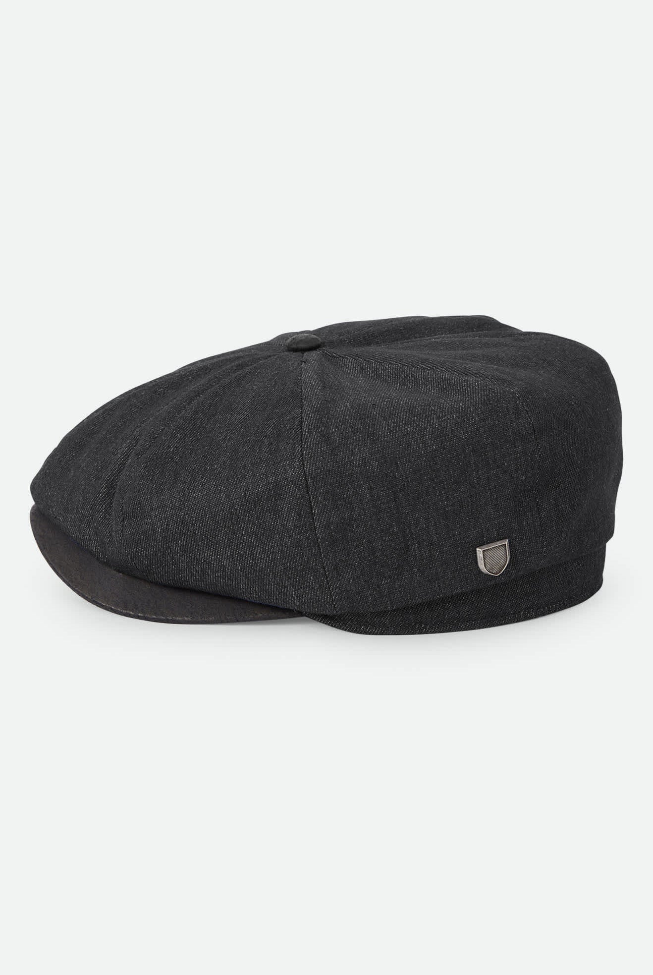 Unisex Brood Baggy Flannel Snap Cap in the color Black Denim/Black - Additional Laydown image