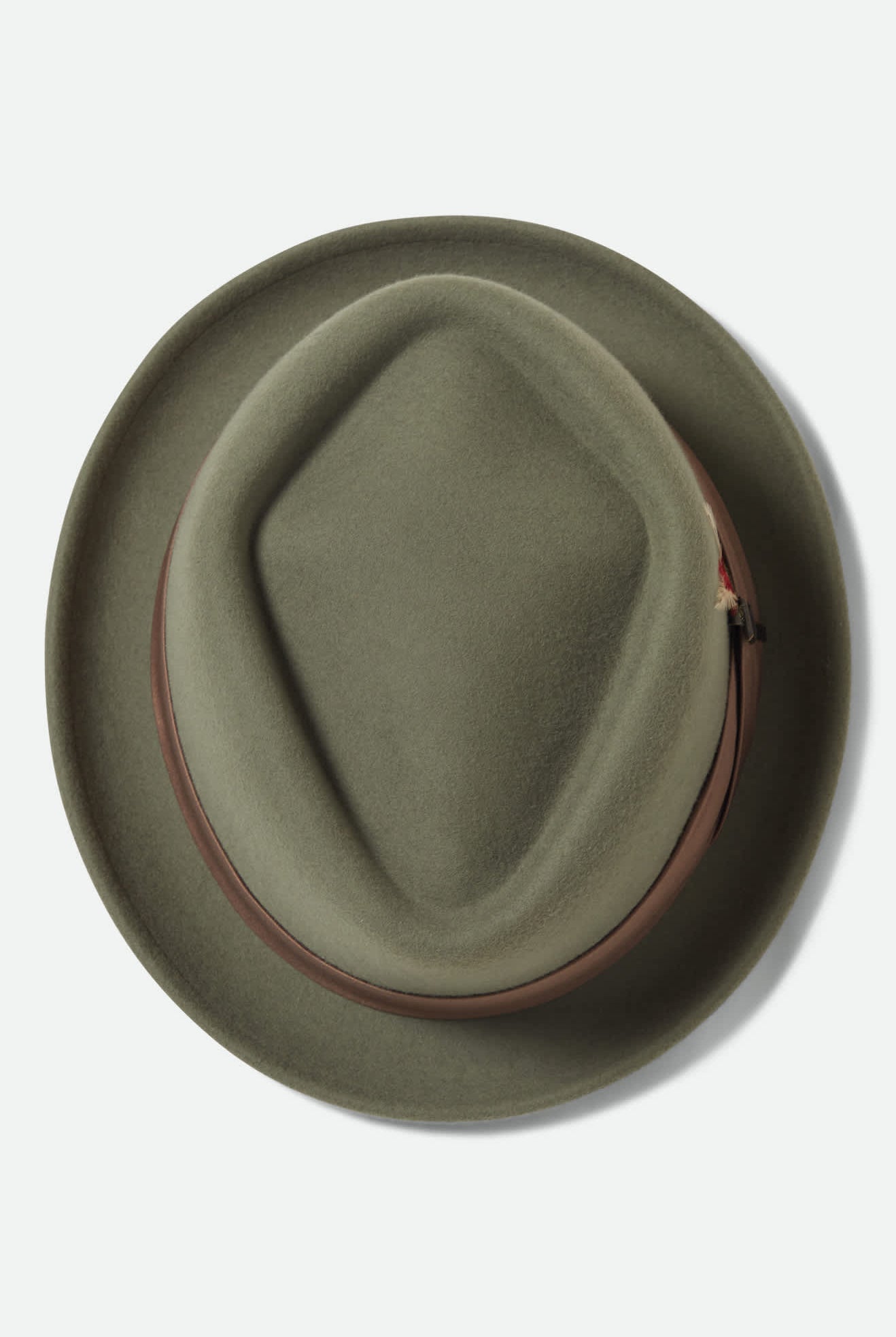 Unisex Stout Pork Pie in the color Olive Surplus/Bronze - Additional Laydown image