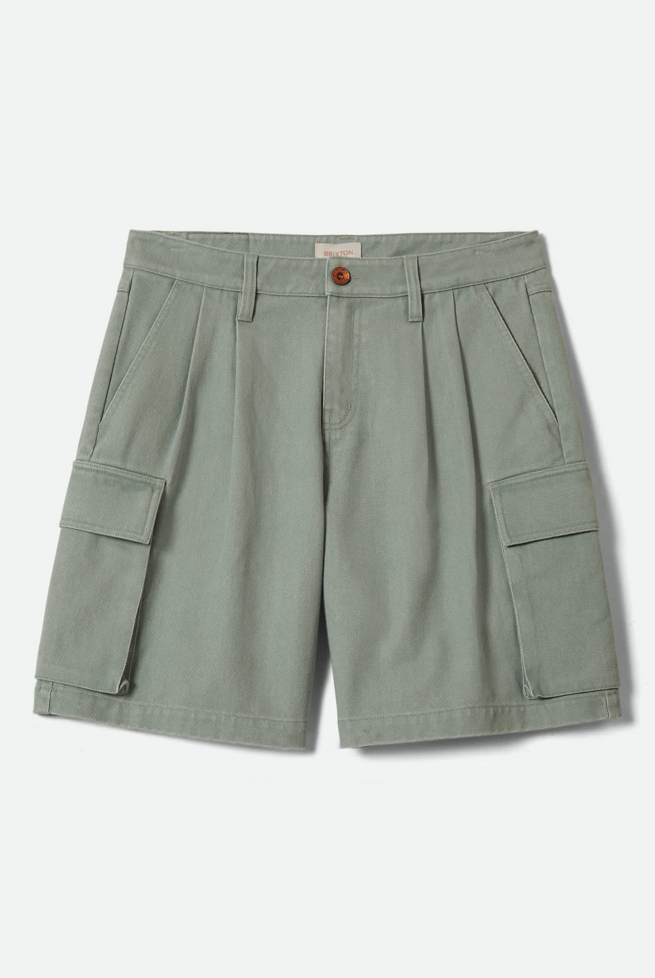Women's The Alba Baggy Carpenter Short in the color Washed Sage Green - Front Product View
