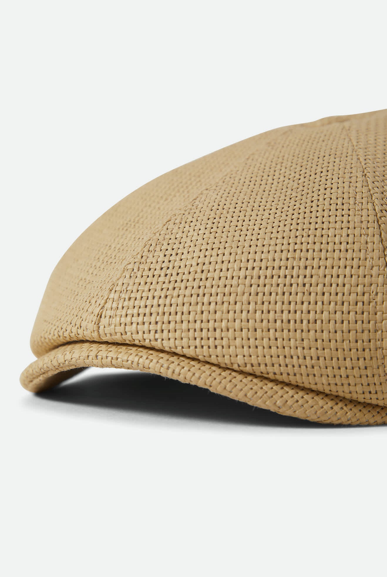 Unisex Brood Newsboy Cap in the color Dark Tan Straw - Additional Laydown image