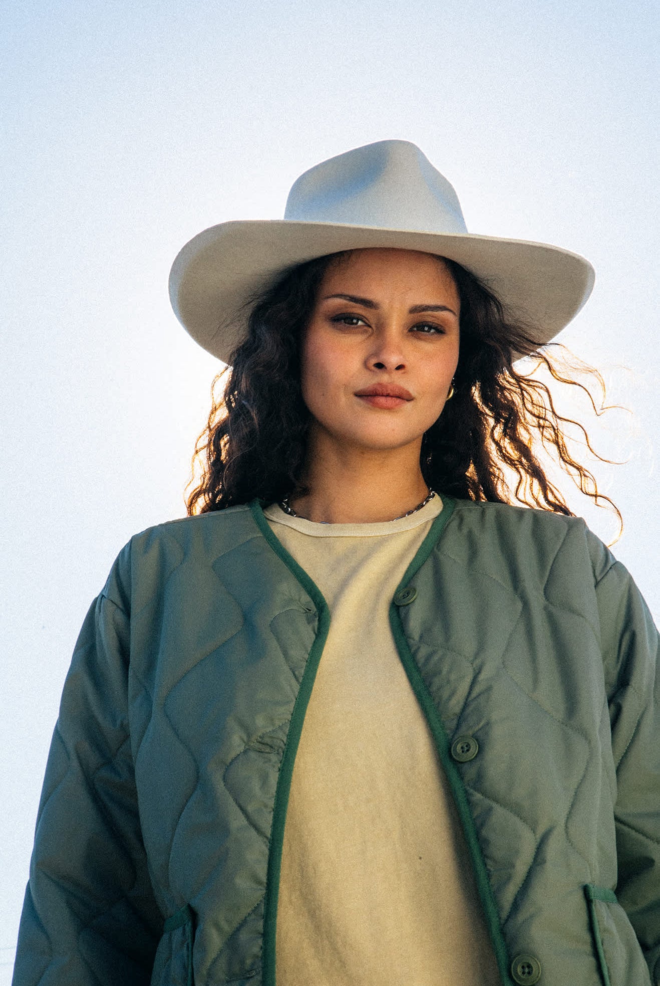 Women's Marlow Rancher Hat in the color Off White - Men's Lifestyle image
