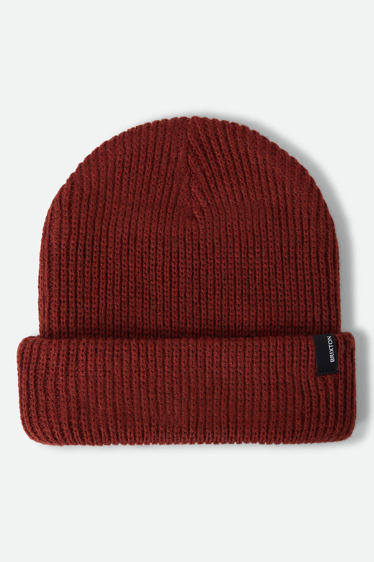 Unisex Chunky Heist Beanie in the color Marled Red Earth - Front Product View