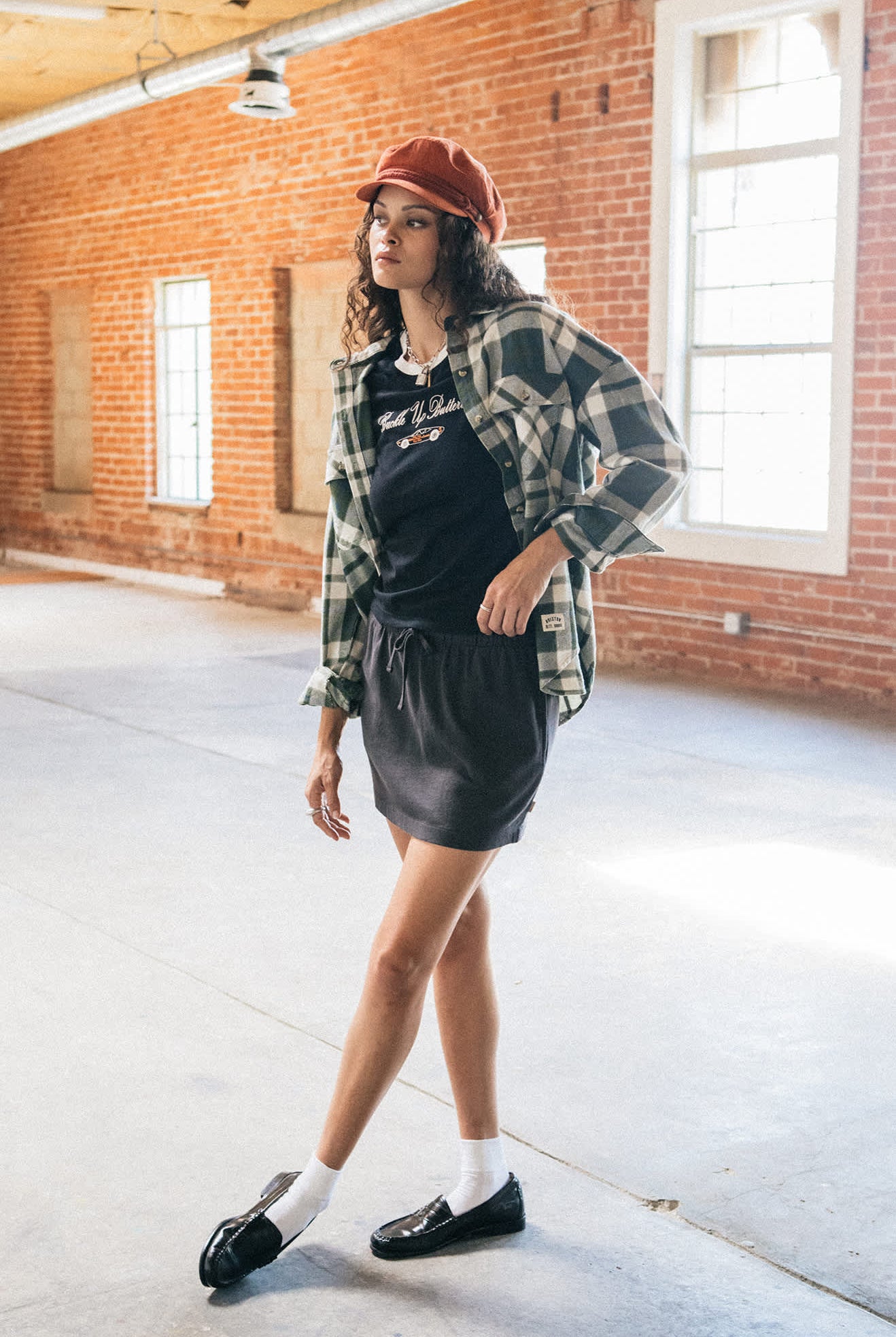 Women's Bowery Vintage L/S Overshirt in the color Green/Blue - Men's Lifestyle image