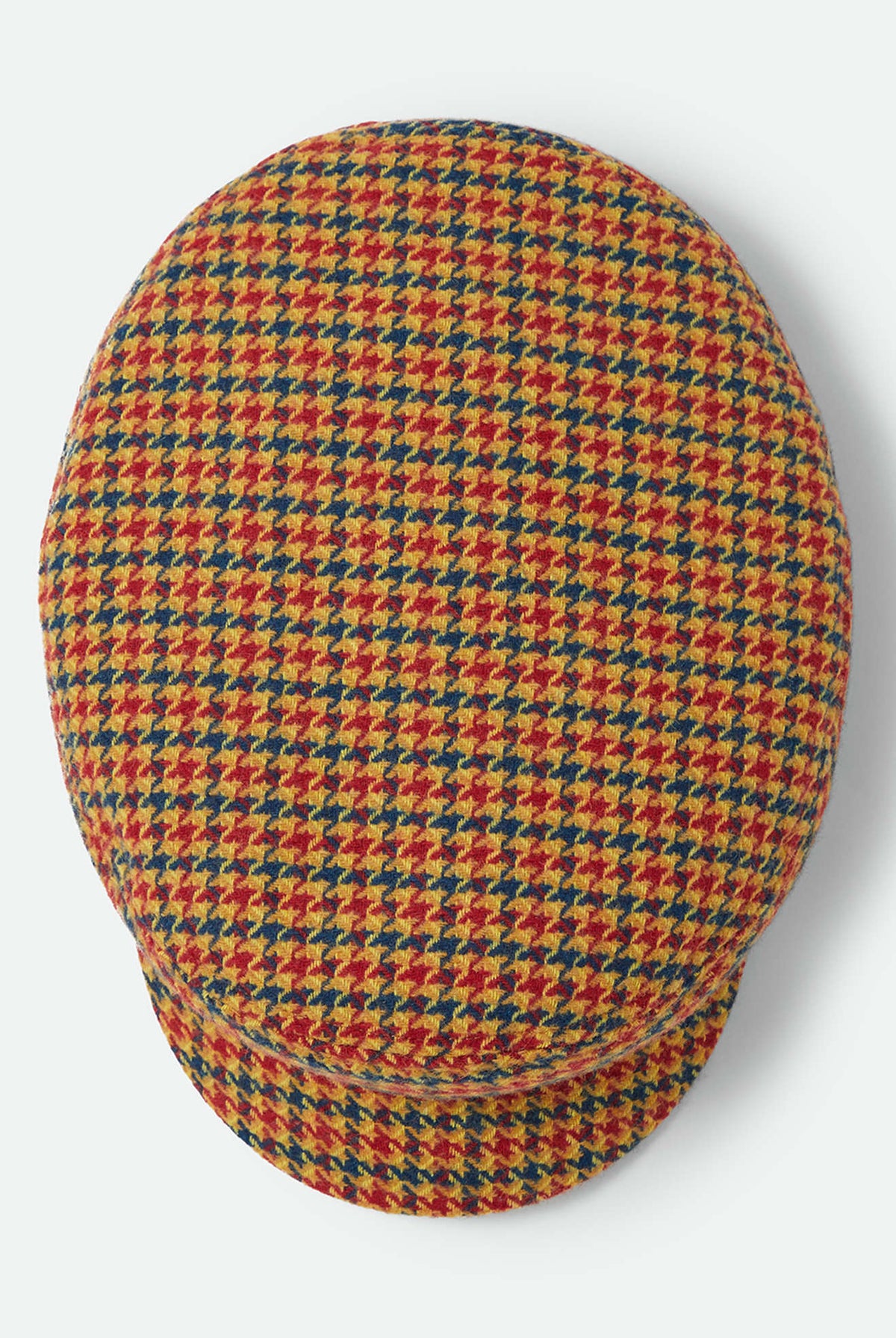 Unisex Fiddler Fisherman Cap in the color Taupe/Orange/Royal - Additional Laydown image