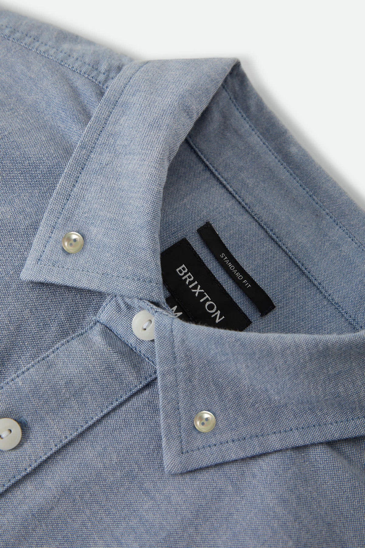 Men's Sanford Shirt in the color Dusty Blue - Additional Laydown image