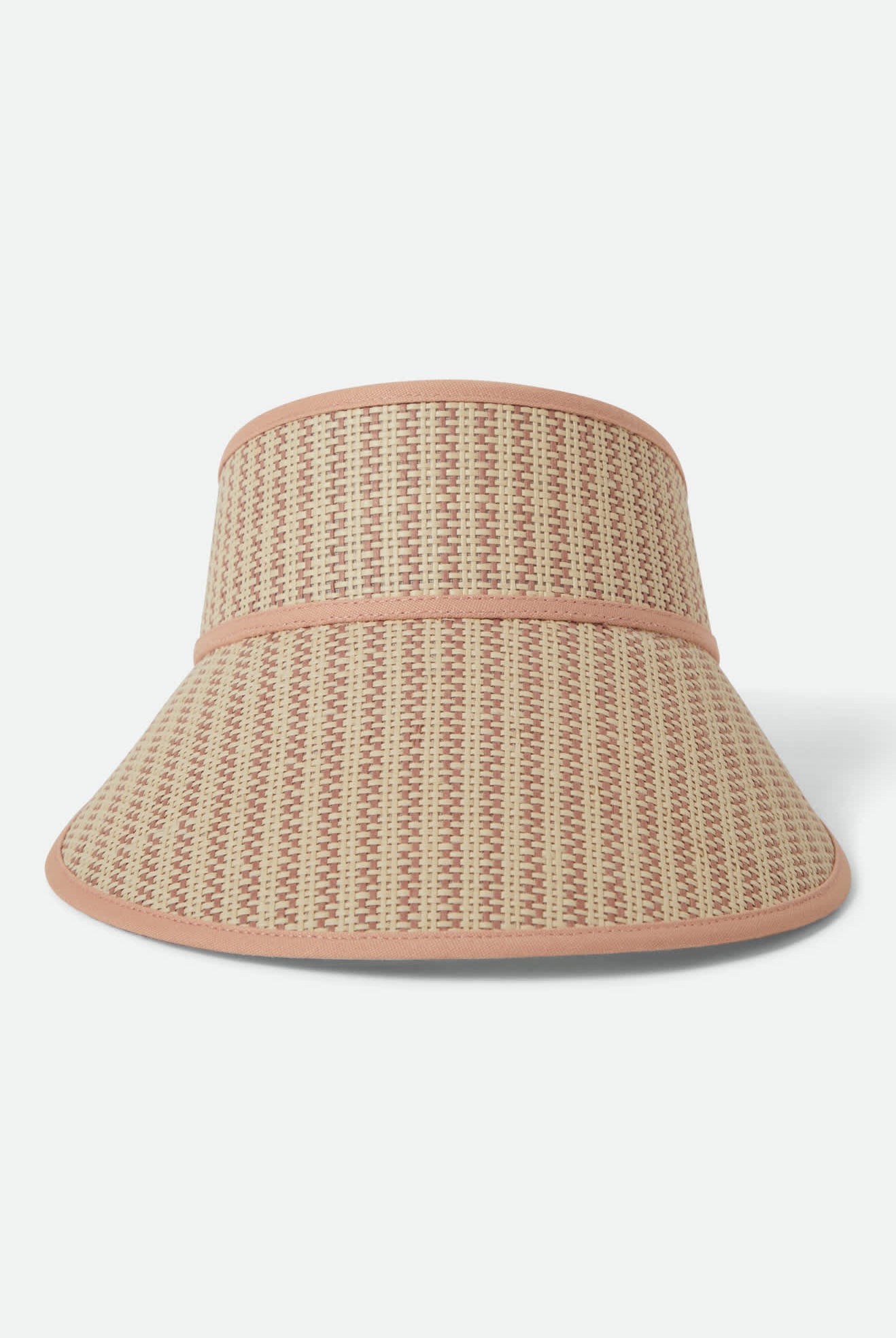 Women's Newport Straw Visor in the color Italian Clay/Natural - Additional Laydown image