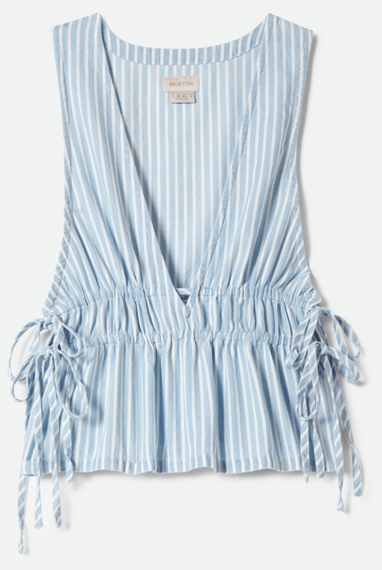 Women's The Bells Top in the color Two Boot Stripe - Front Product View