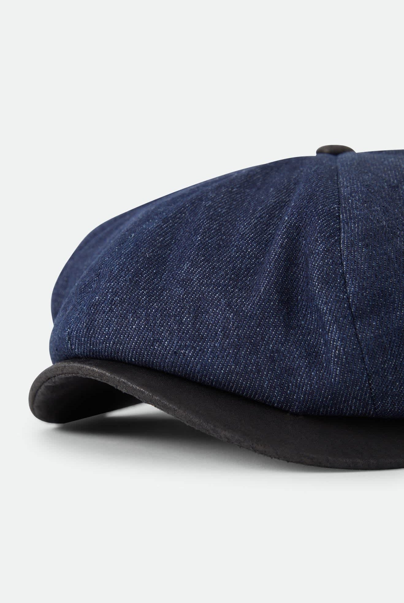 Unisex Brood Baggy Flannel Snap Cap in the color Black Denim/Black - Additional Laydown image
