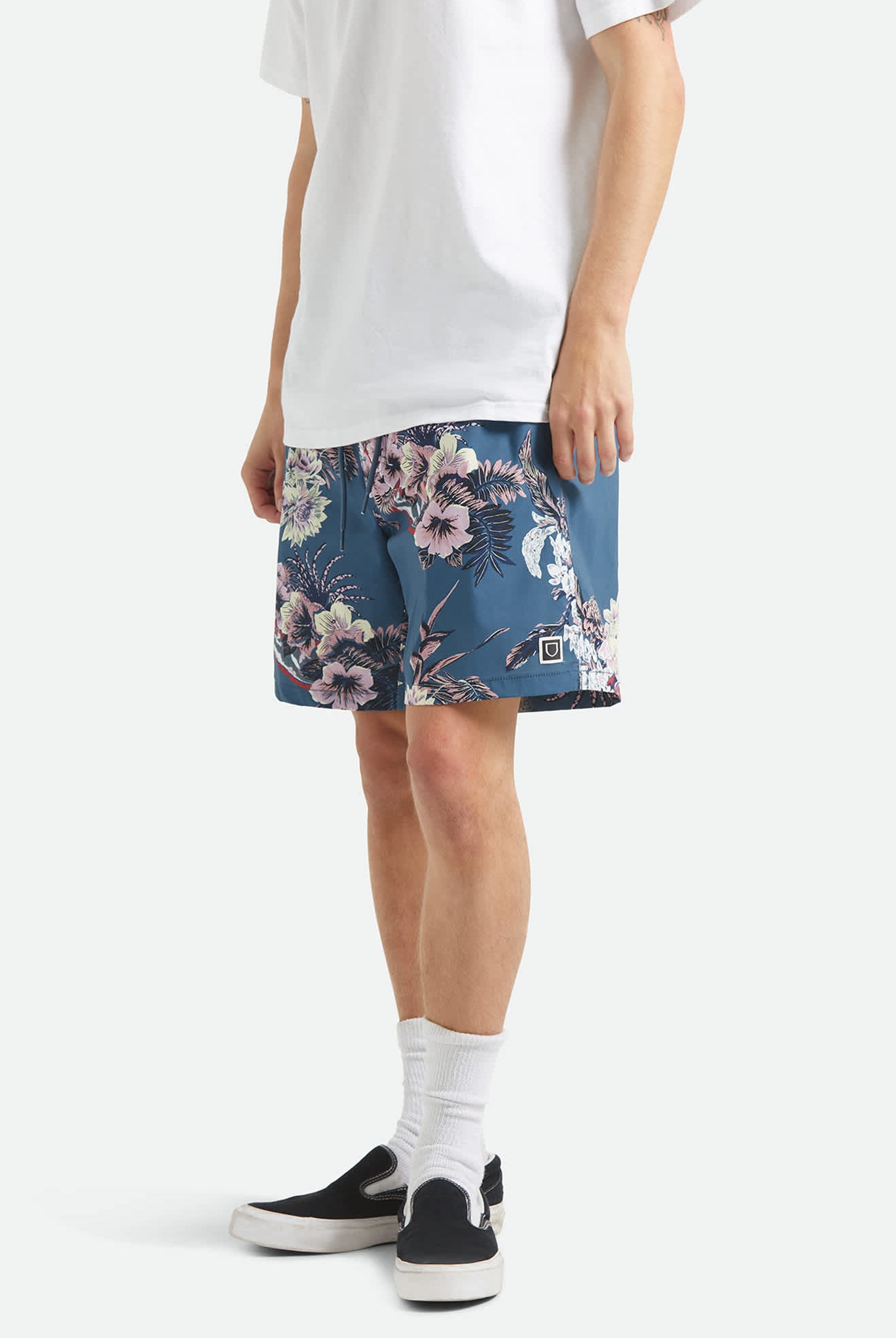 Men's Everyday Stretch Hybrid Short 7" in the color Midnight Blue - Men's Side View