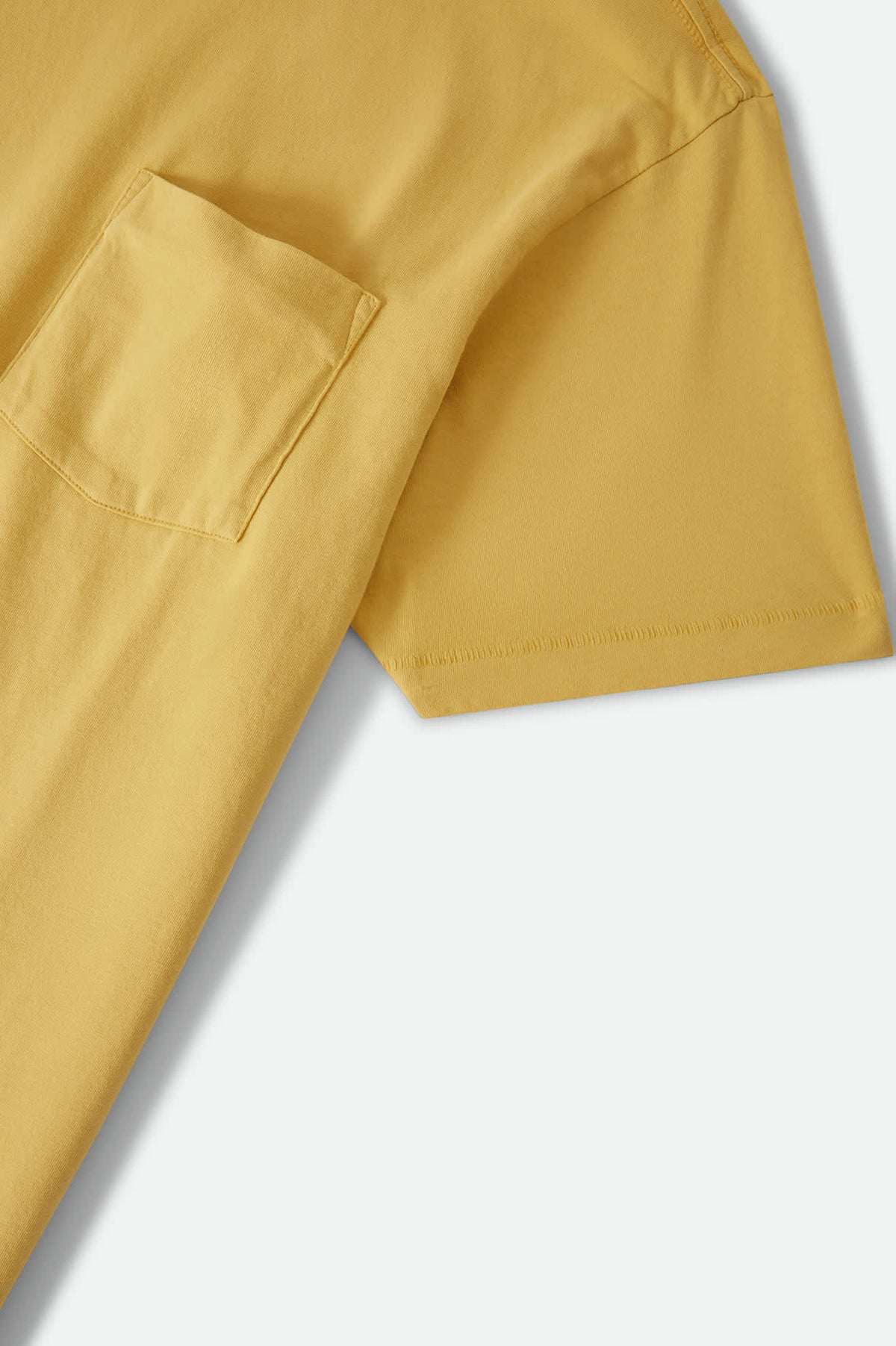 Men's Brixton Baseline Pocket T-Shirt in the color Dusted Ochre Vintage Wash - Additional Laydown image