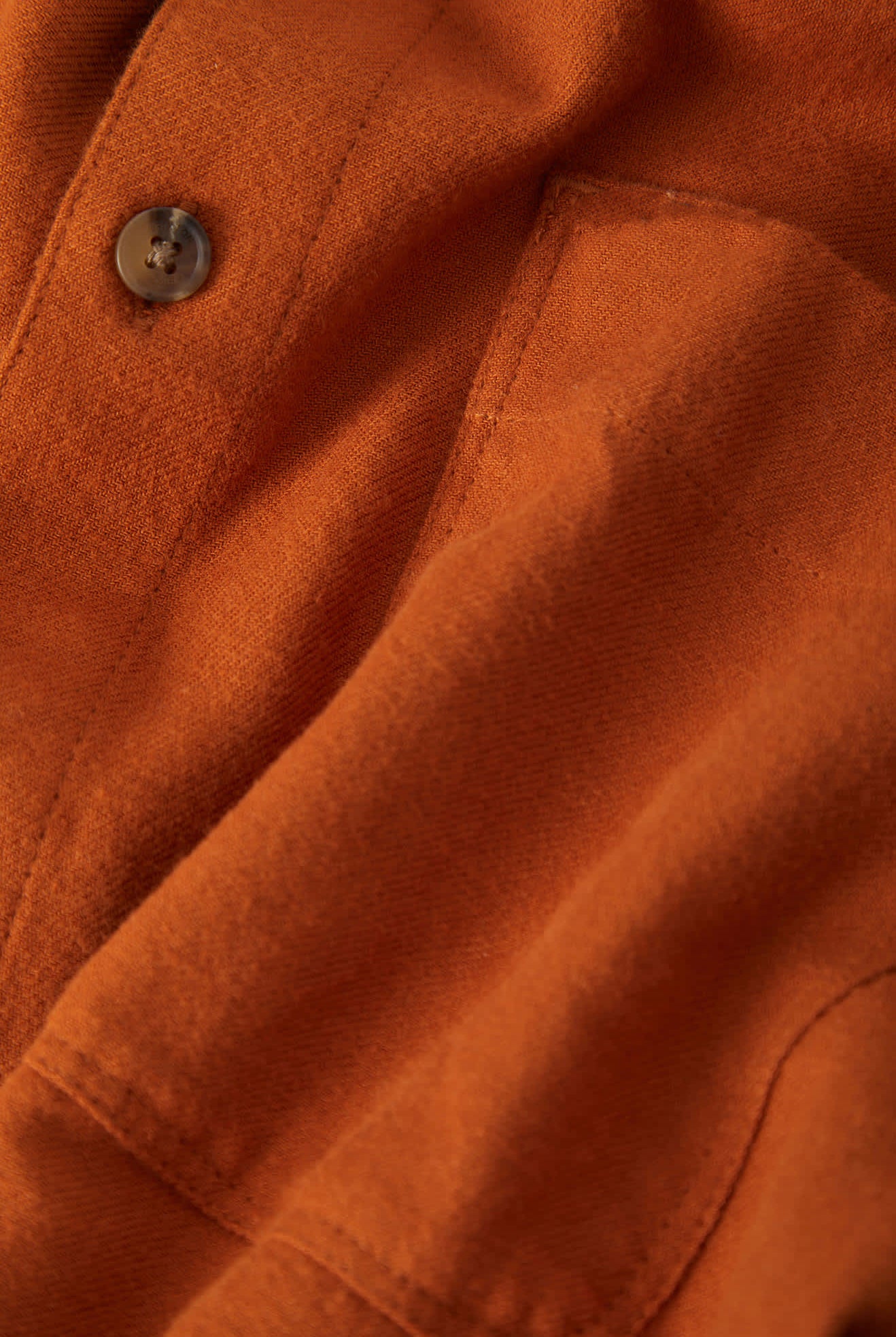 Men's Hasting Lightweight Flannel in the color Caramel - Additional Laydown image