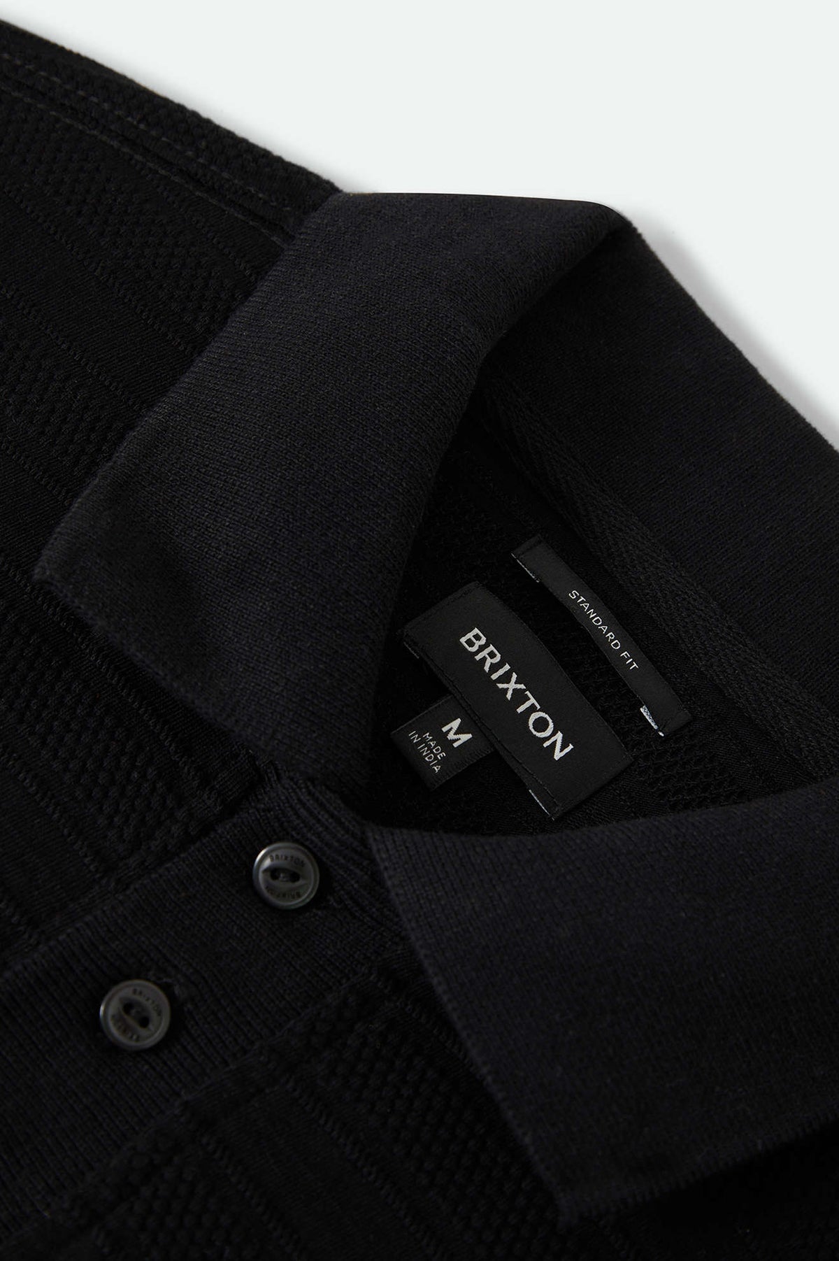 Men's Stereo Polo in the color Black - Additional Laydown image