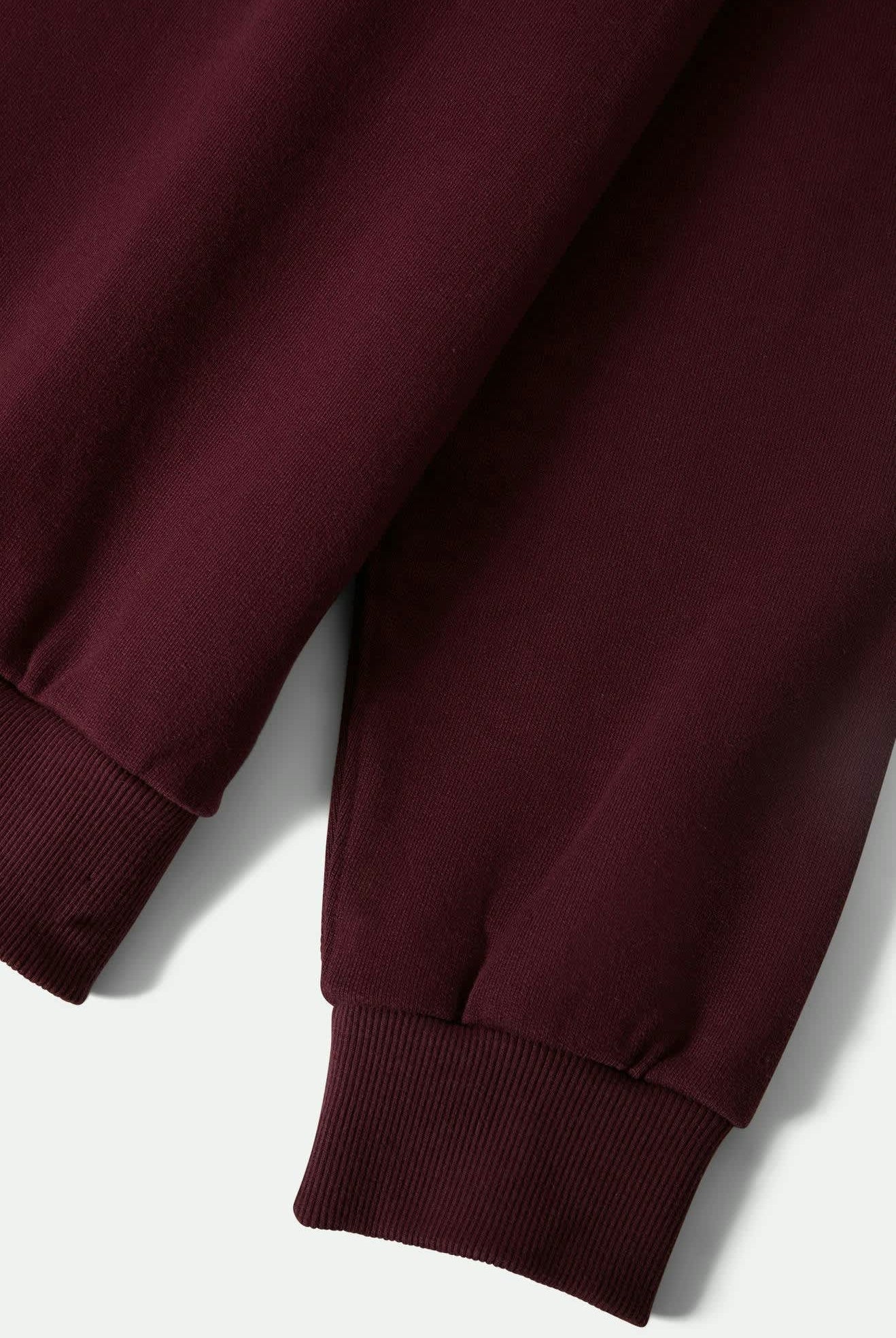 Men's Embroidered Heavyweight Oversized Crew in the color Port - Additional Laydown image