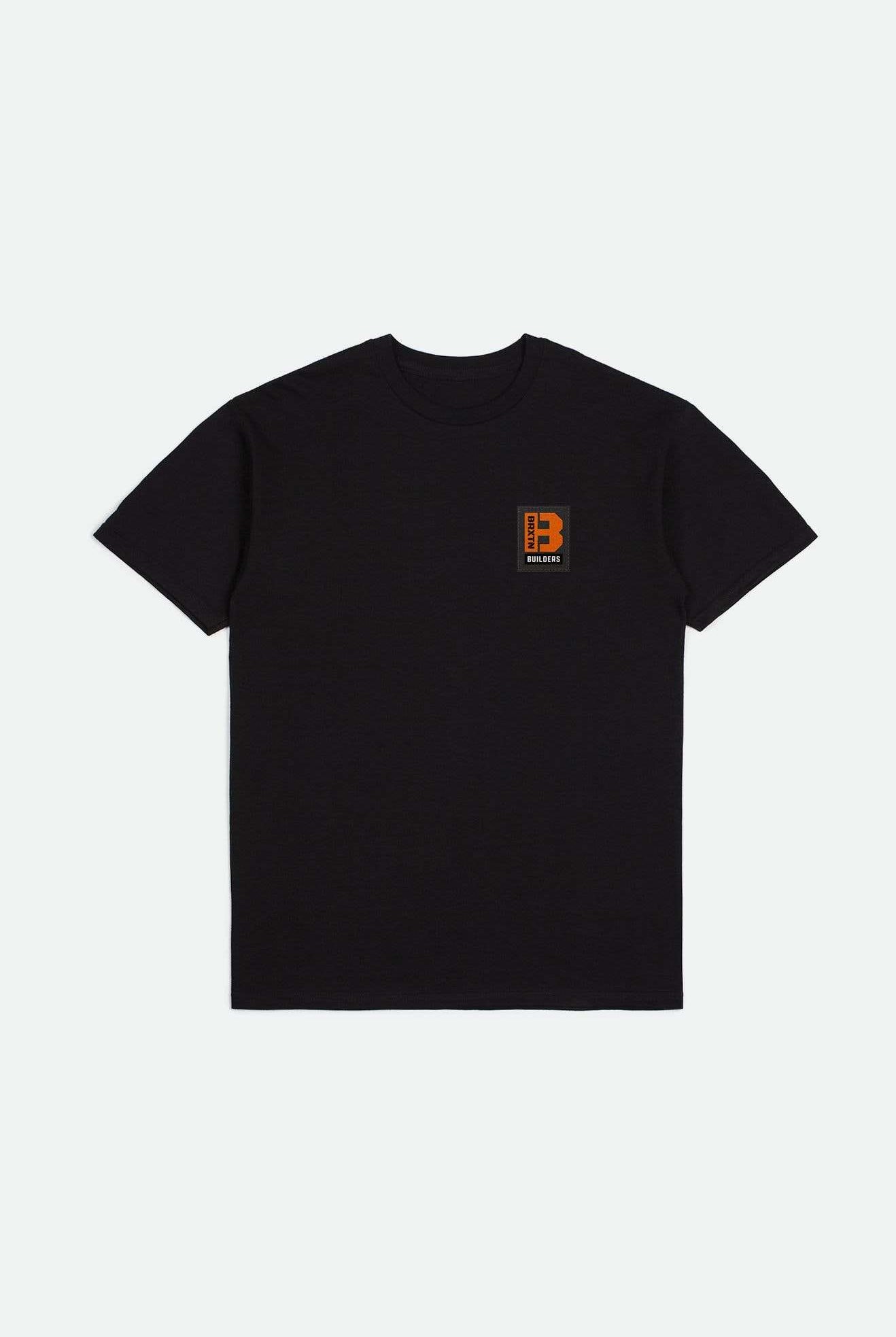 Brixton Men's Builders S/S Standard T-Shirt - Black | Main