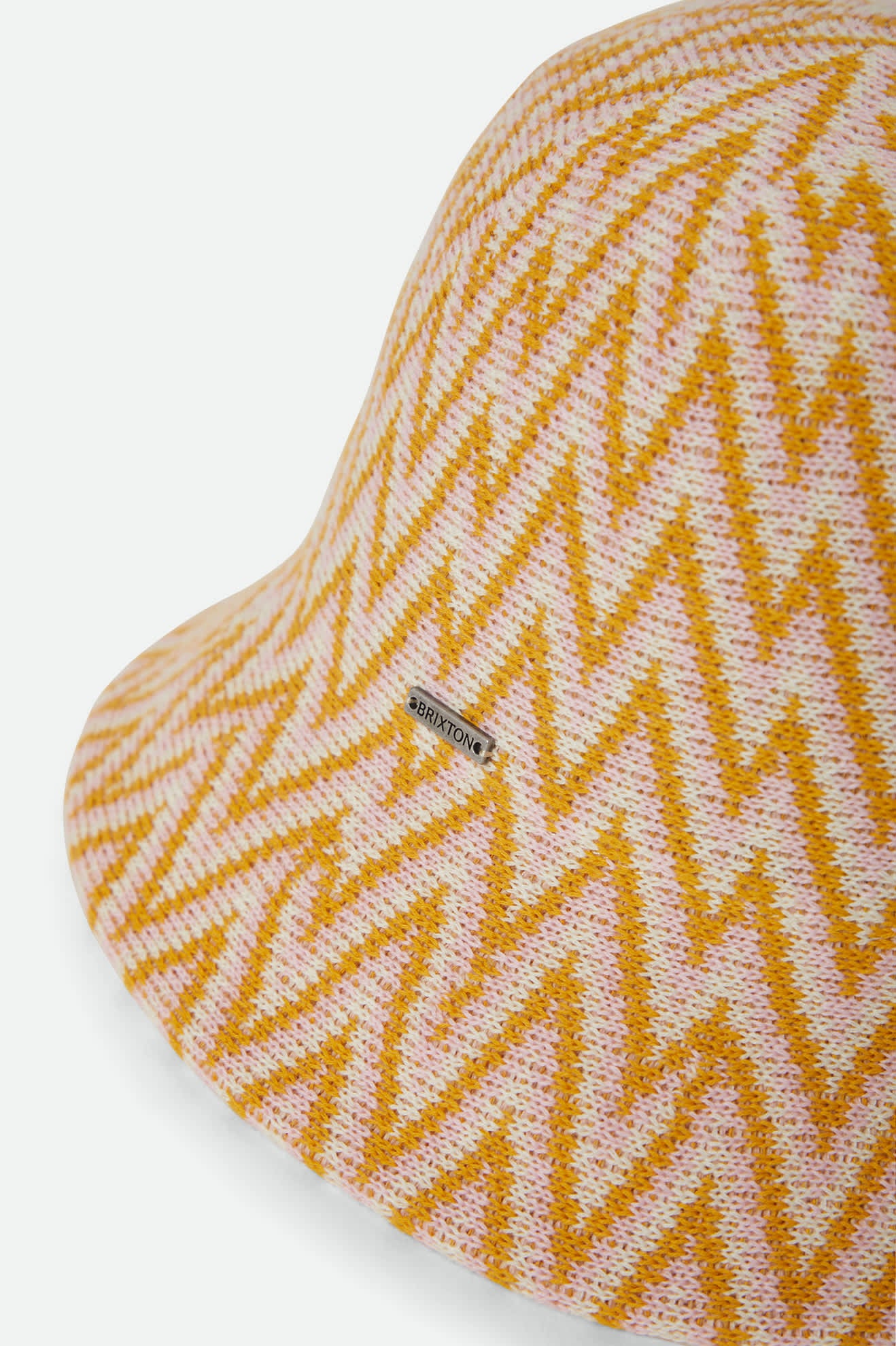 Women's Lisboa Knit Packable Bucket Hat in the color Multi Color Zigzag - Additional Laydown image