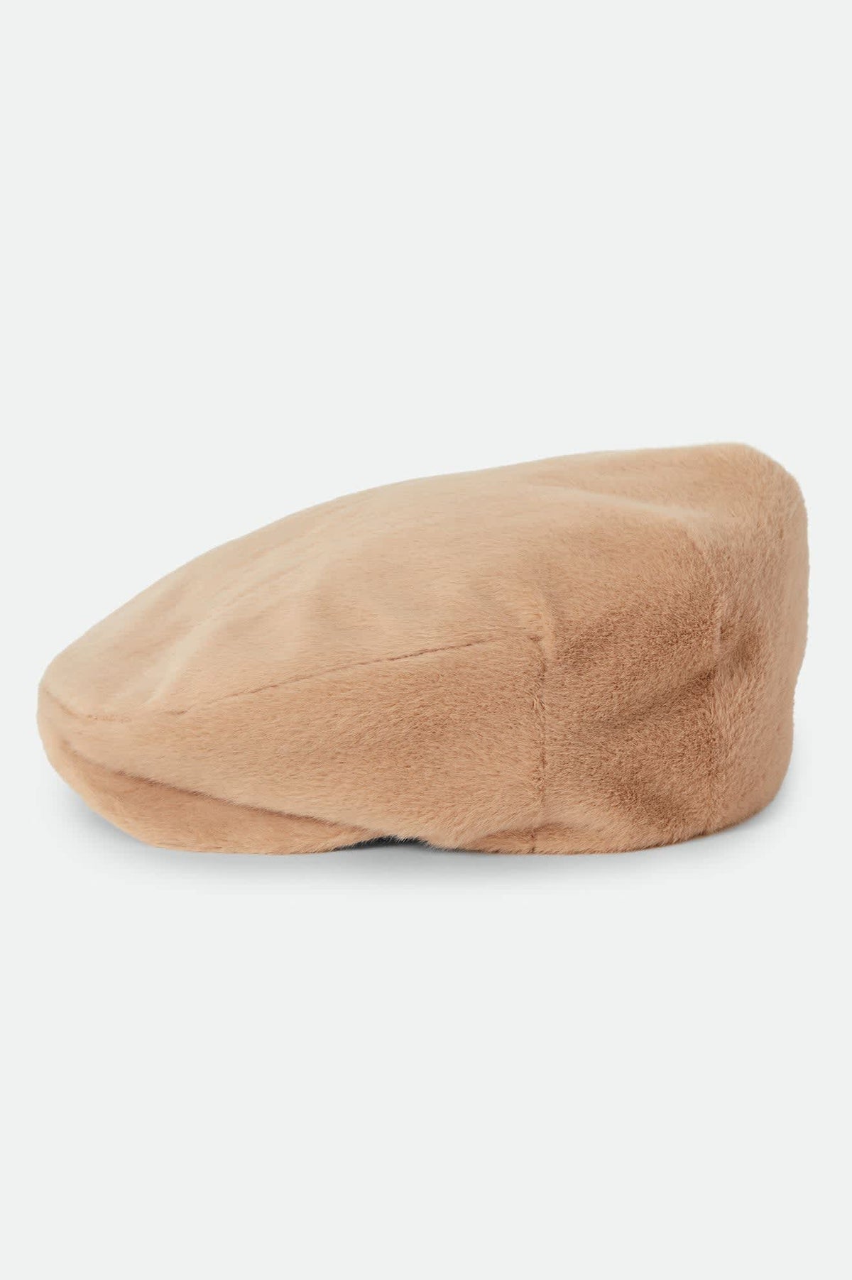 Unisex Century Barrel Snap Cap in the color Natural Faux Fur - Additional Laydown image