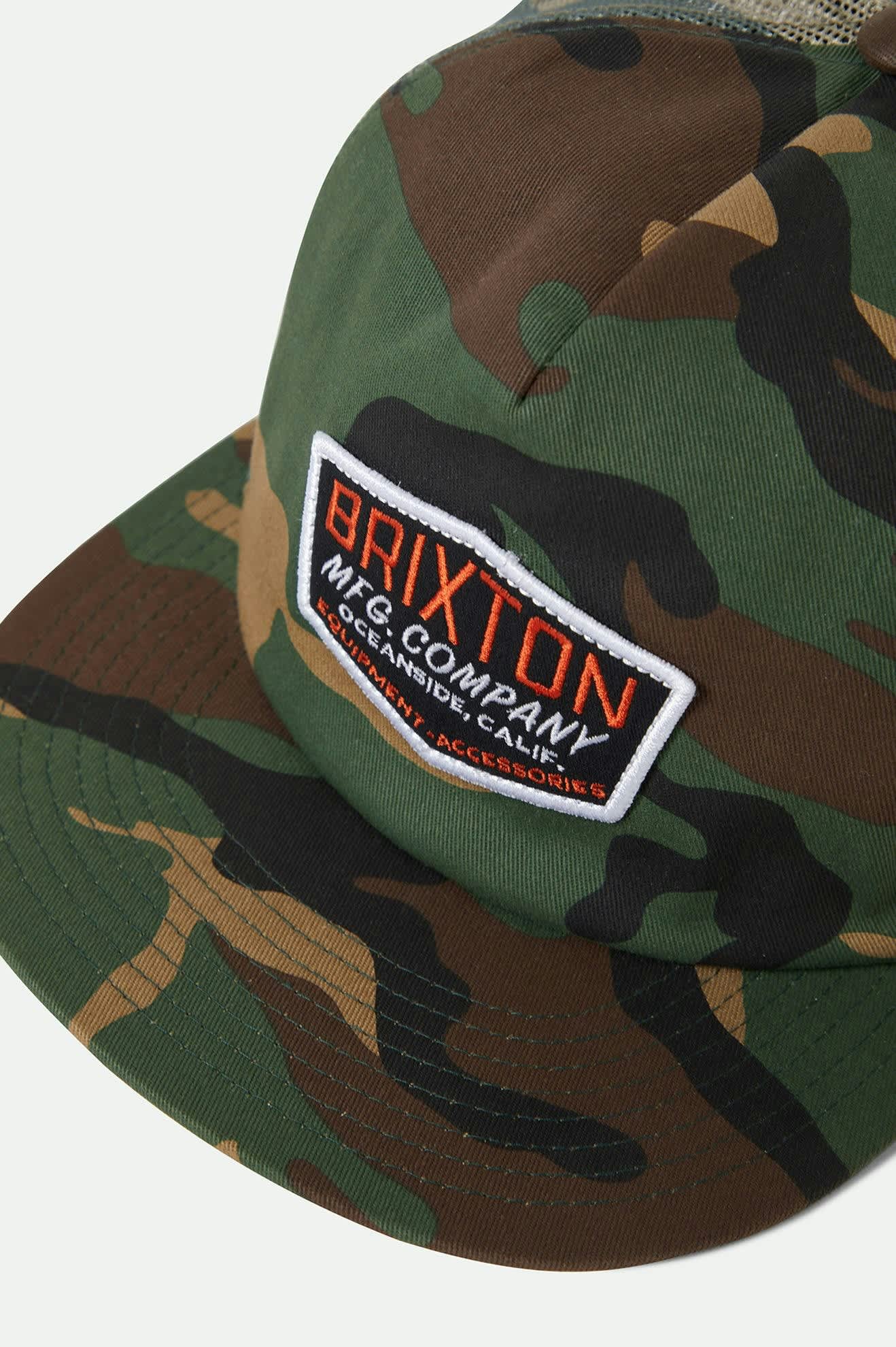Unisex Coleson Trucker Hat in the color Camo/Camo - Additional Laydown image
