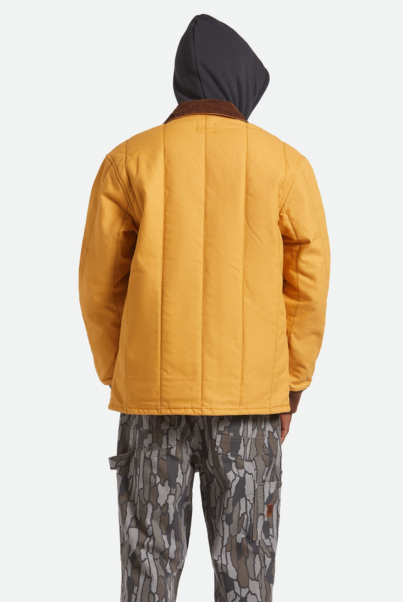 Men's Builders Ranch Jacket in the color Spruce Yellow - Men's Back View