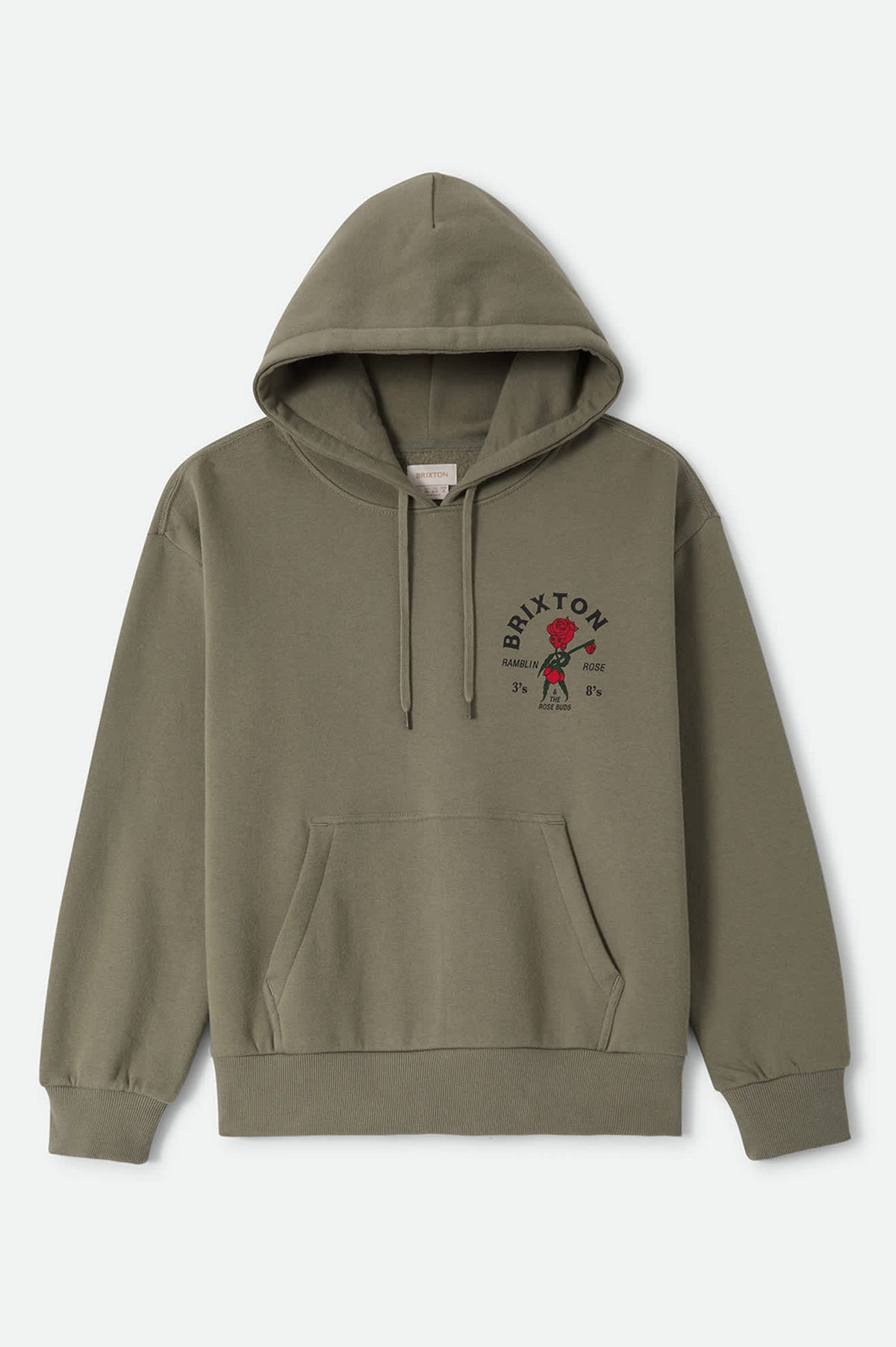 Women's Ramblin Rose Hoodie in the color Olive Surplus - Front Product View