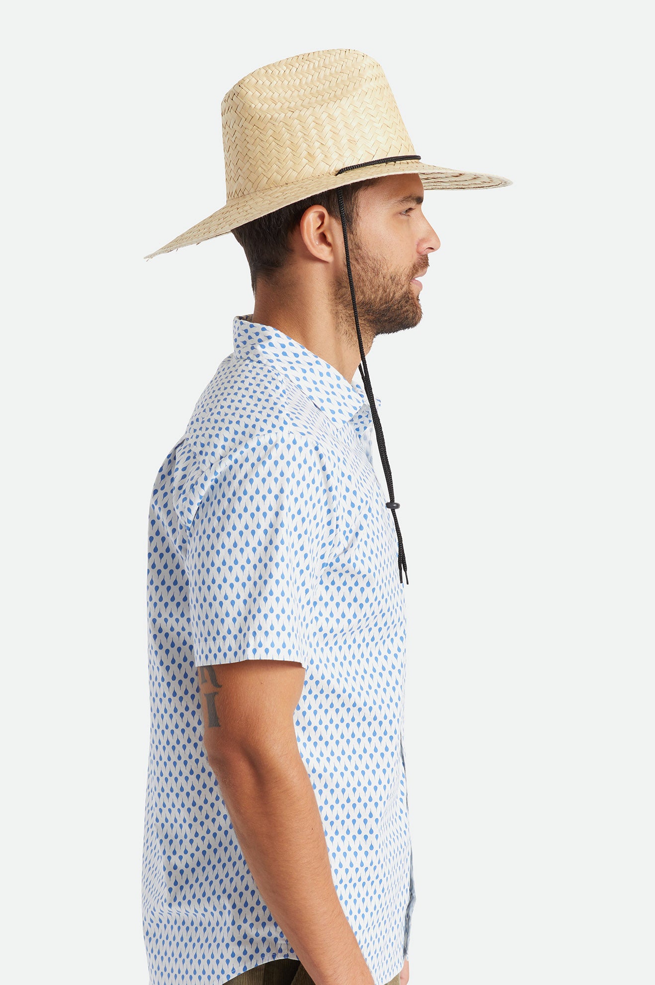 Unisex Bells II Sun Hat in the color Tan - Men's Side View