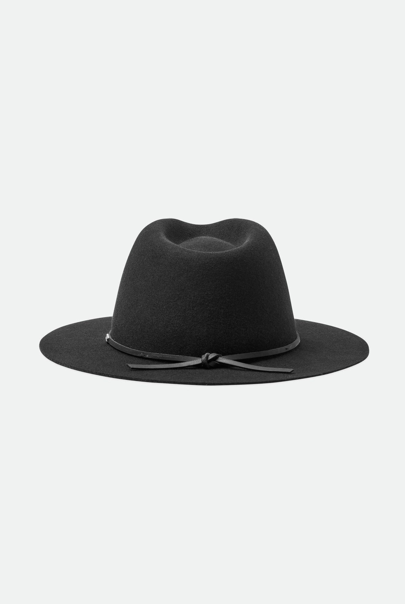 Brixton Unisex Wesley Fedora - Black | Back