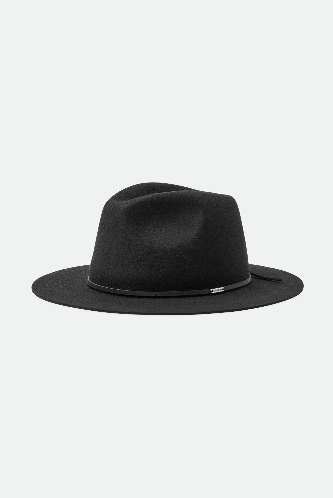 Brixton Unisex Wesley Fedora - Black | Main