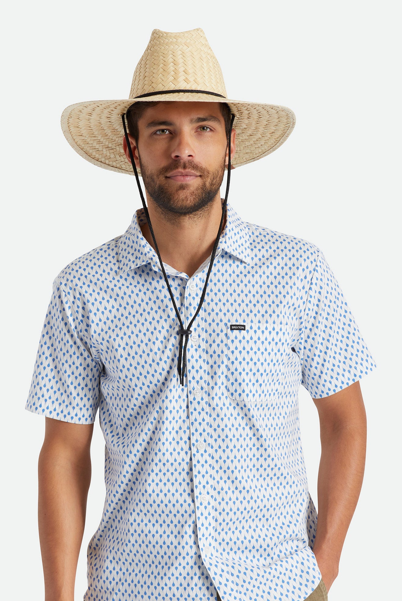 Unisex Bells II Sun Hat in the color Tan - Men's Front View